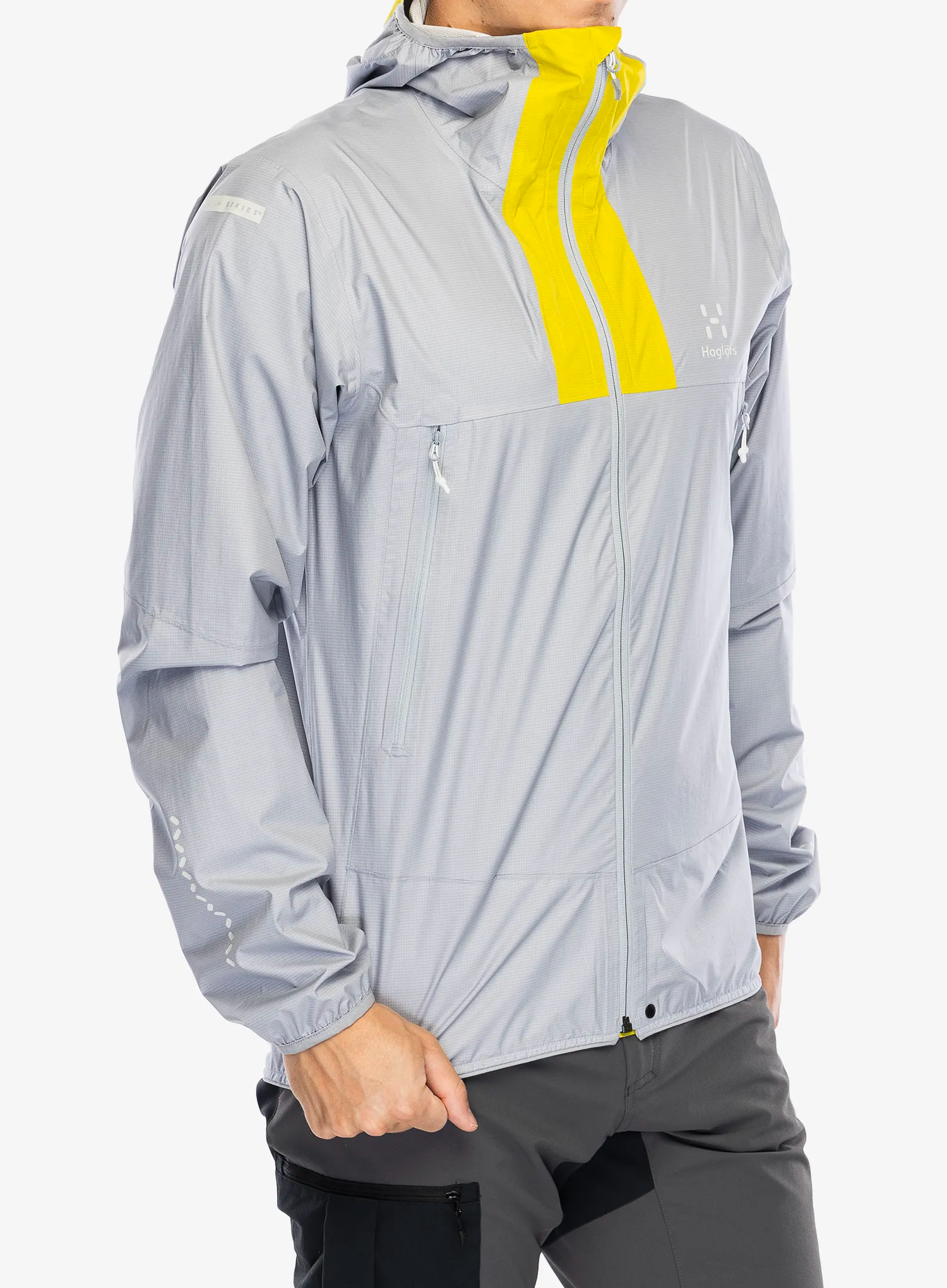 Куртка дощовик Haglofs L.I.M Proof Jacket - concrete/aurora