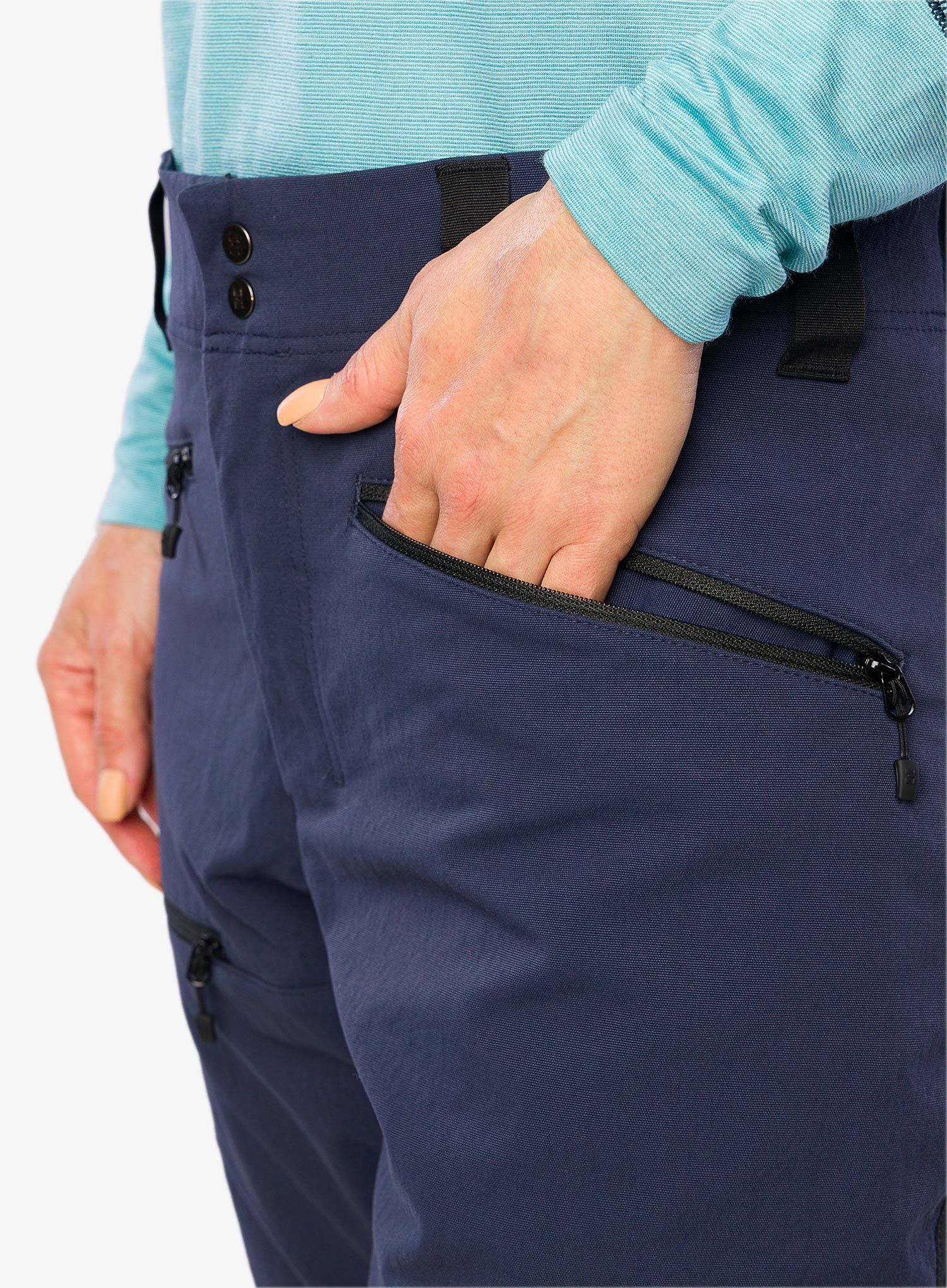 Штани трекінгові жіночі Haglofs Mid Slim Pant - tarn blue/true black