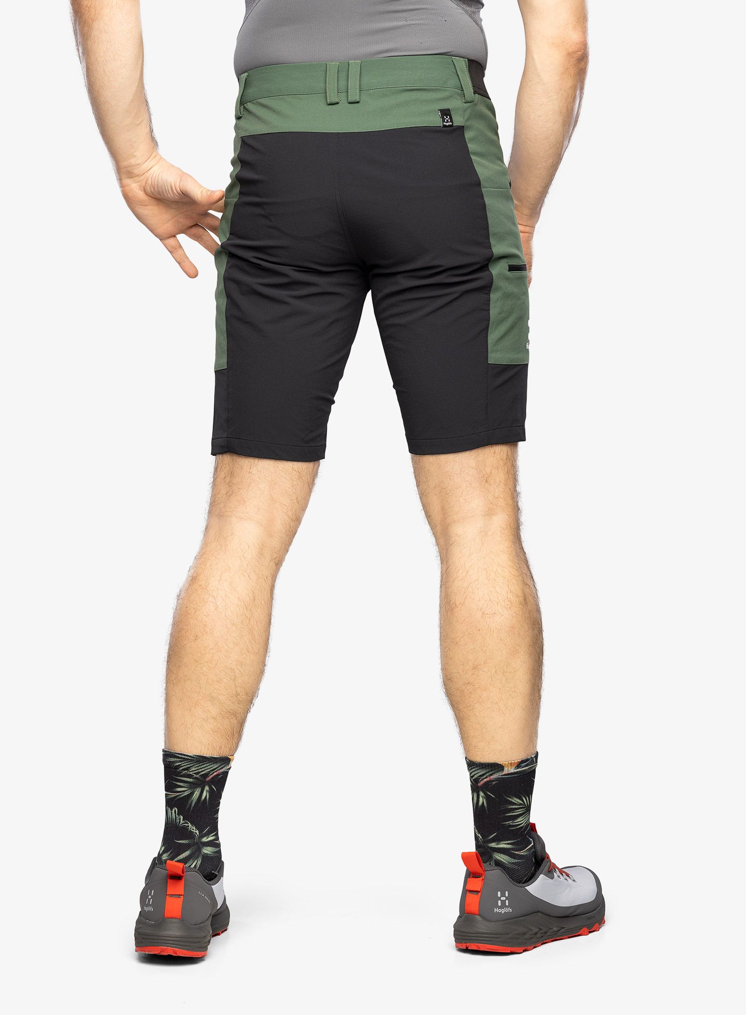 Шорти туристичні Haglofs Mid Slim Shorts - fjell green/true black