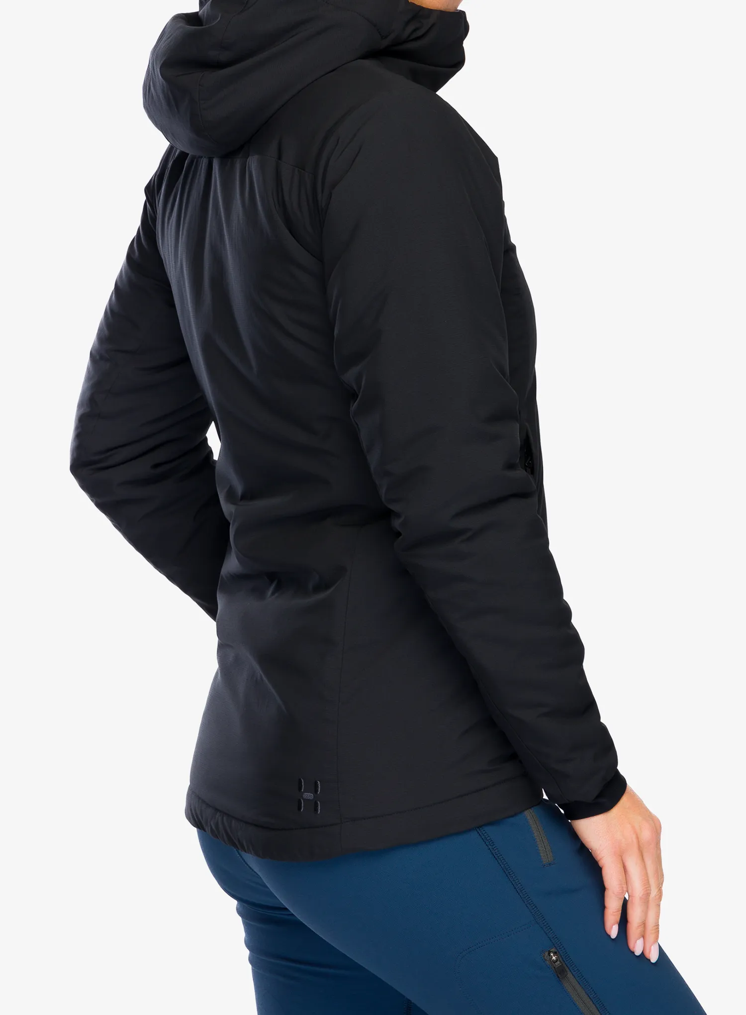 Куртка утеплена жіноча Haglofs Mimic Alert Hood - true black