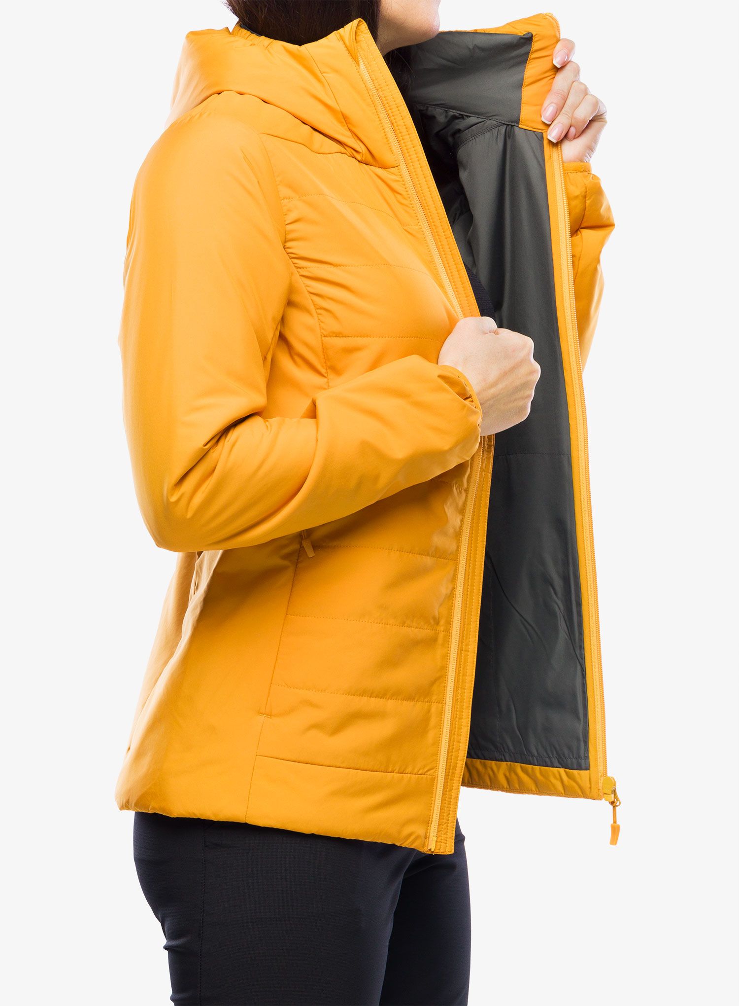Куртка утеплена жіноча Haglofs Mimic Silver Hood - desert yellow