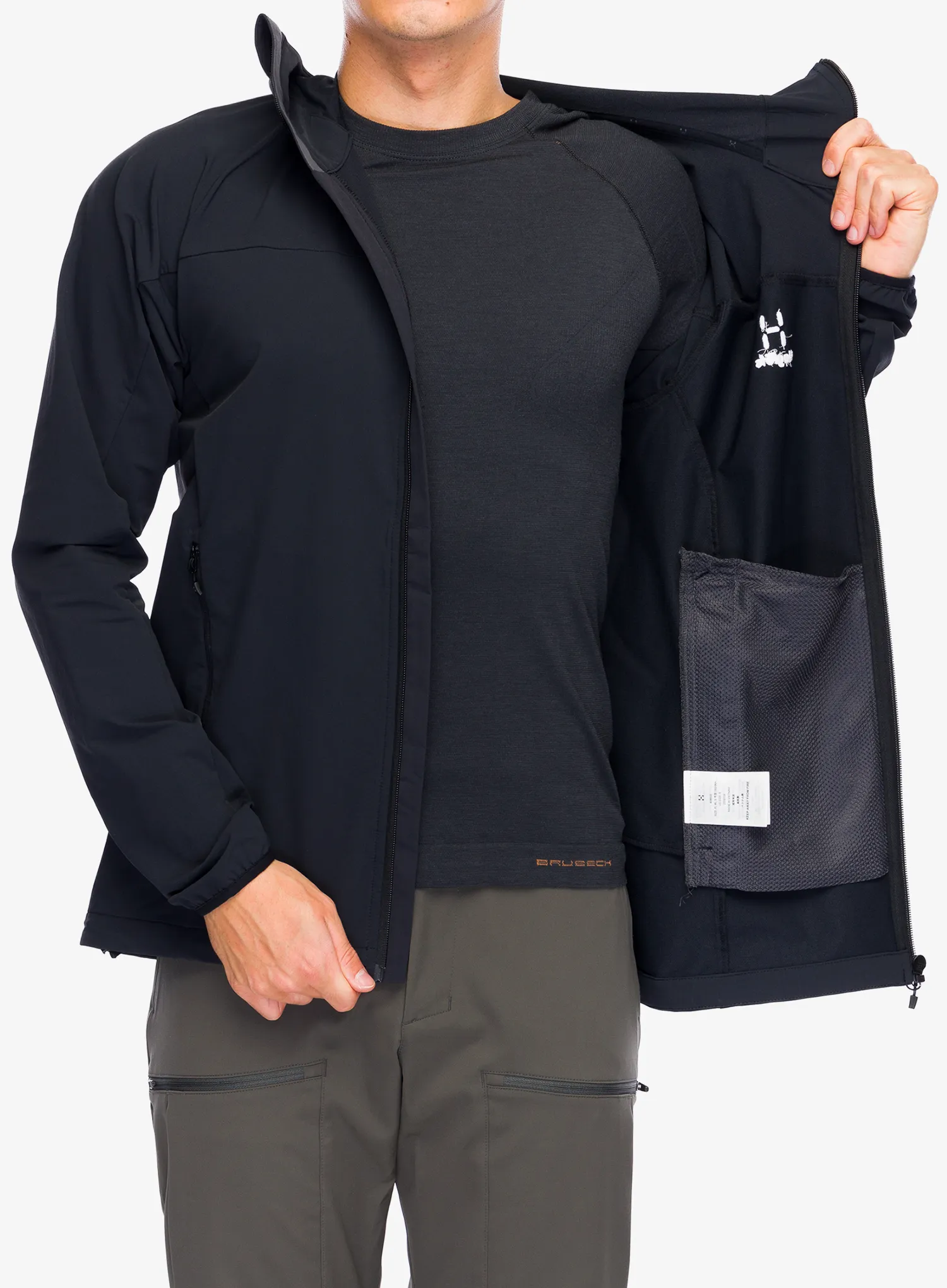 Куртка softshell Haglofs Moran Softshell Hood - true black