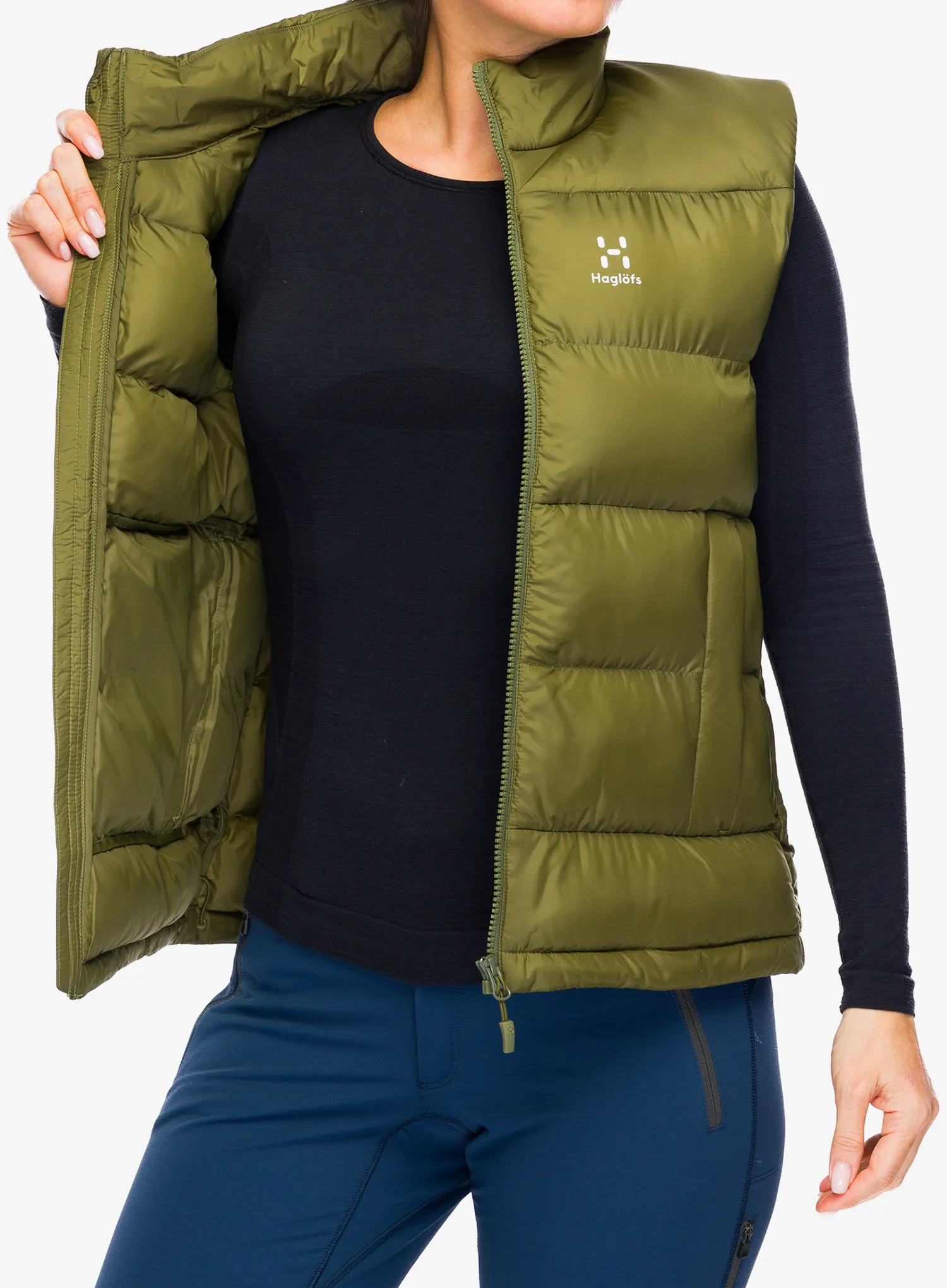 Жилет жіночий Haglofs Puffy Mimic Vest - olive green