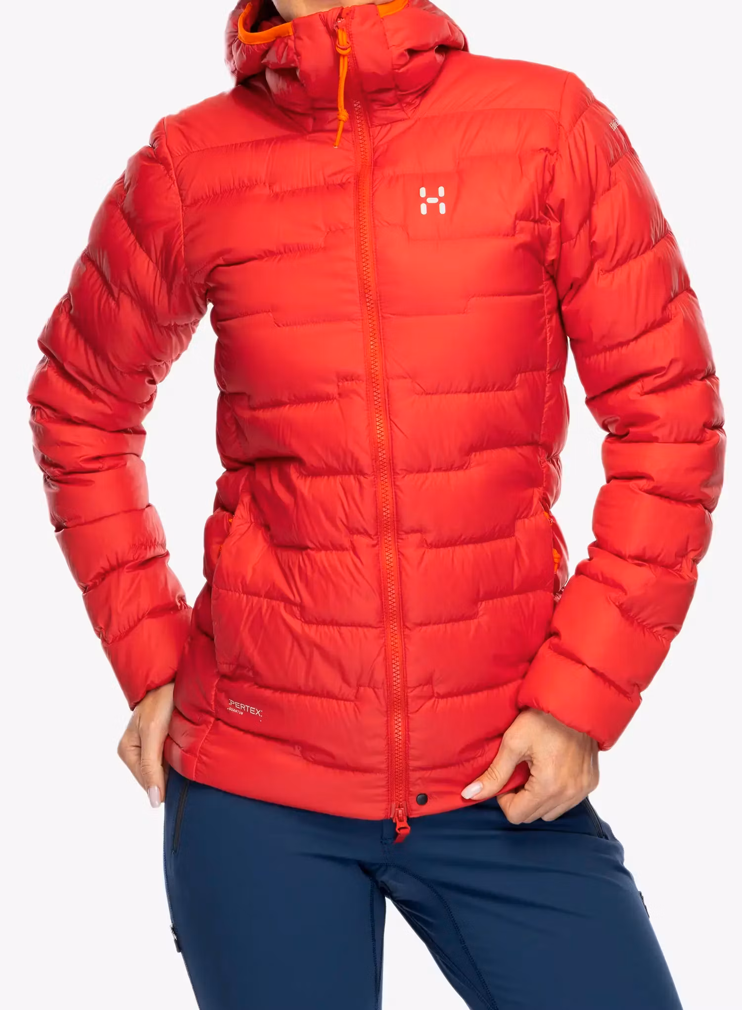 Пуховик жіноча Haglofs ROC Flash Down Hood - bright red