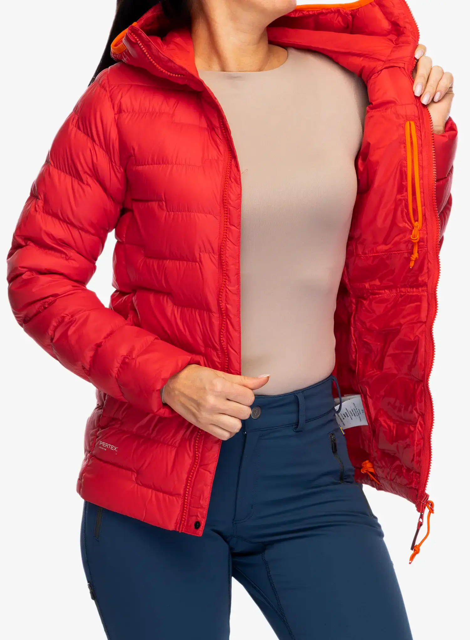 Пуховик жіноча Haglofs ROC Flash Down Hood - bright red