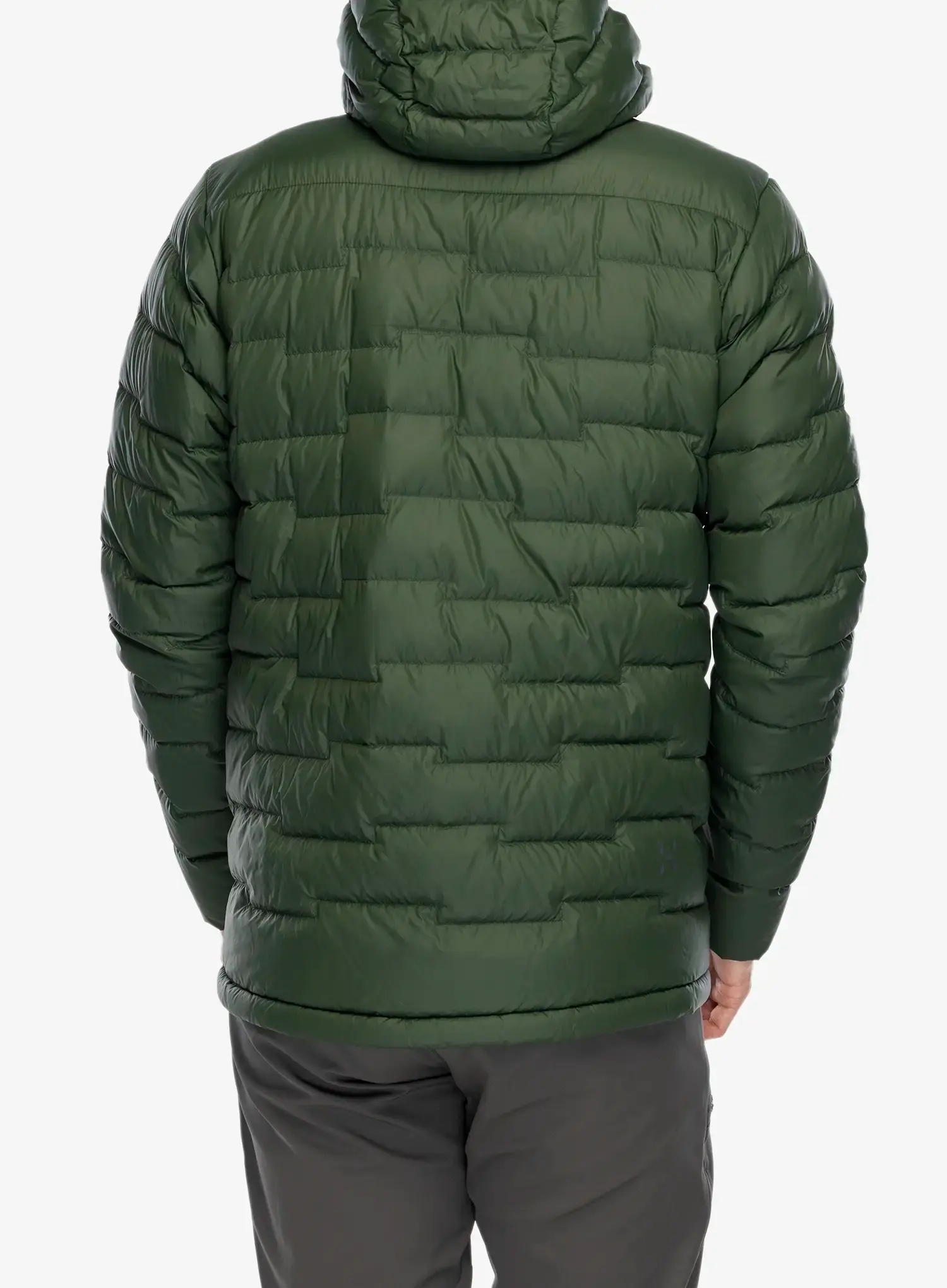 Пуховик Haglofs ROC Flash Down Hood - seaweed green