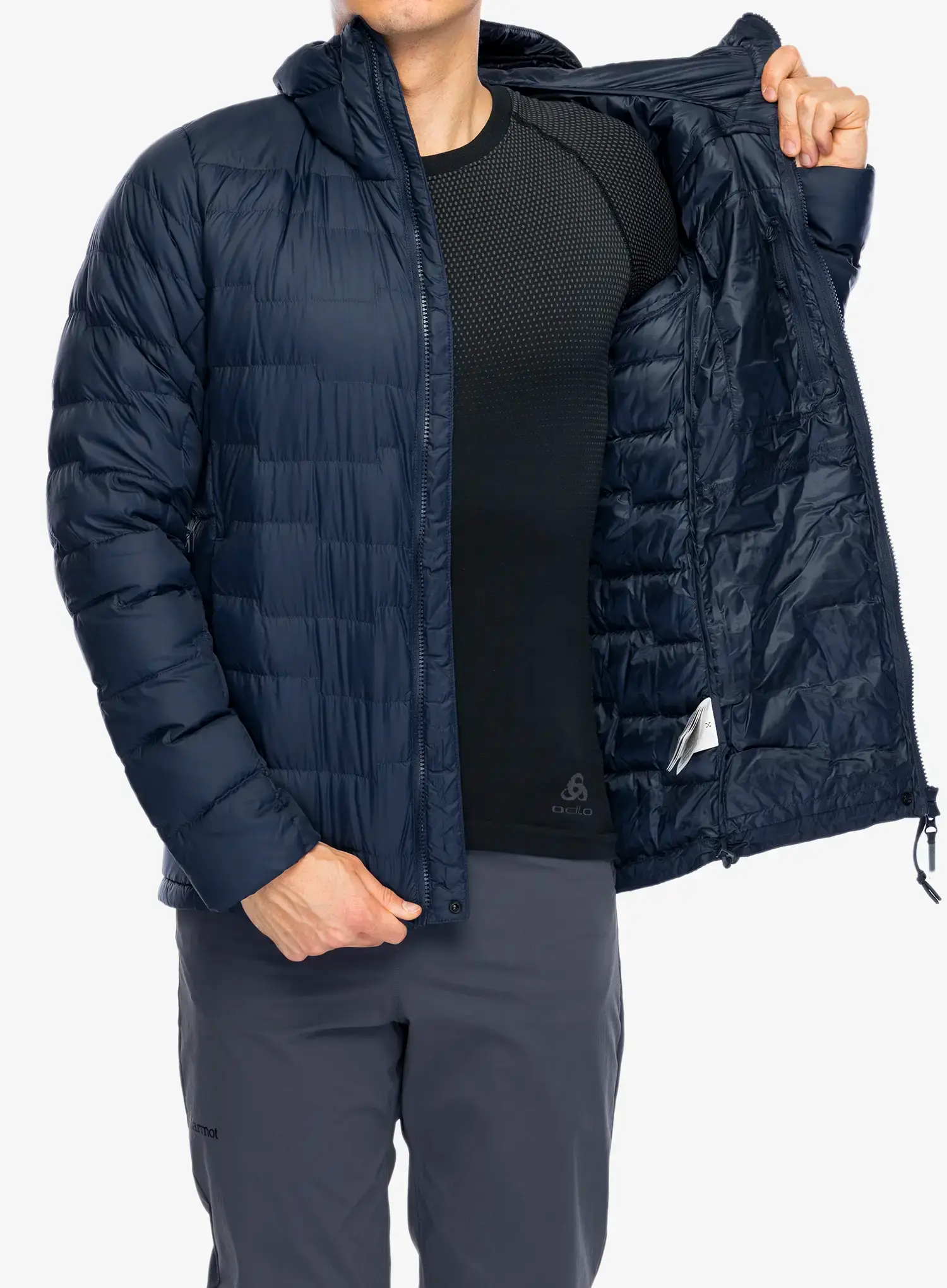 Пуховик Haglofs ROC Flash Down Hood - tarn blue