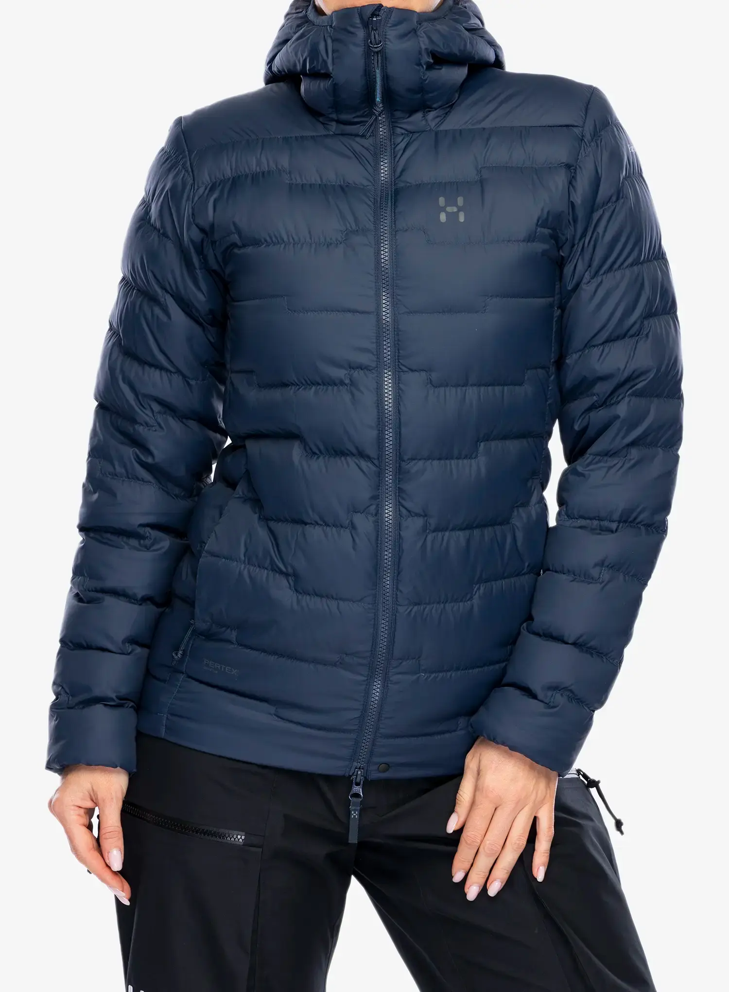 Пуховик жіноча Haglofs ROC Flash Down Hood - tarn blue