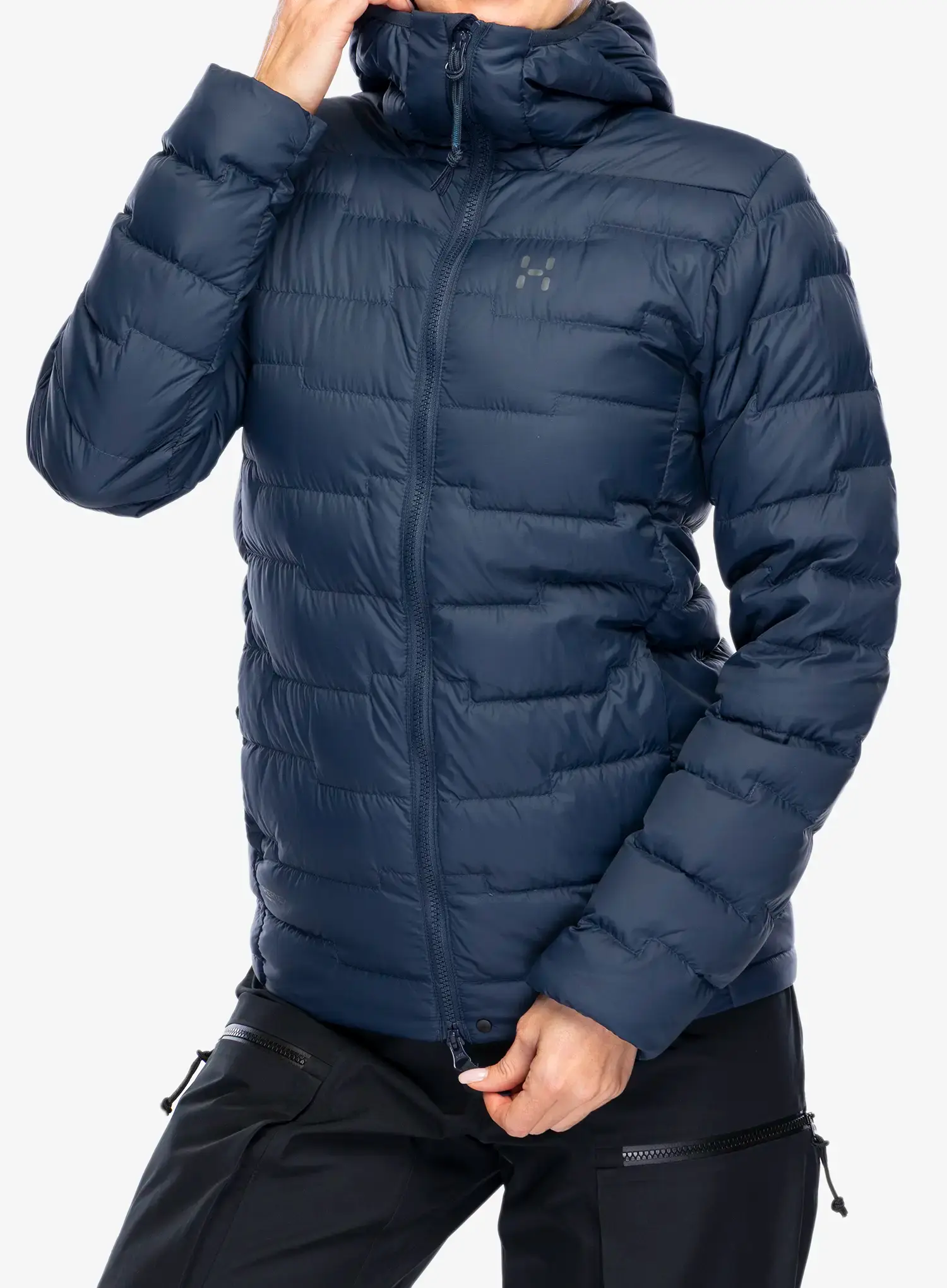 Пуховик жіноча Haglofs ROC Flash Down Hood - tarn blue
