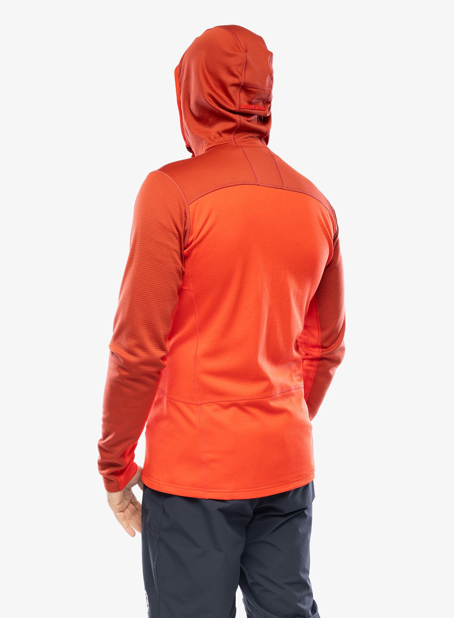Кофта флісова Haglofs ROC Flash Mid Hood - corrosion/zenith red