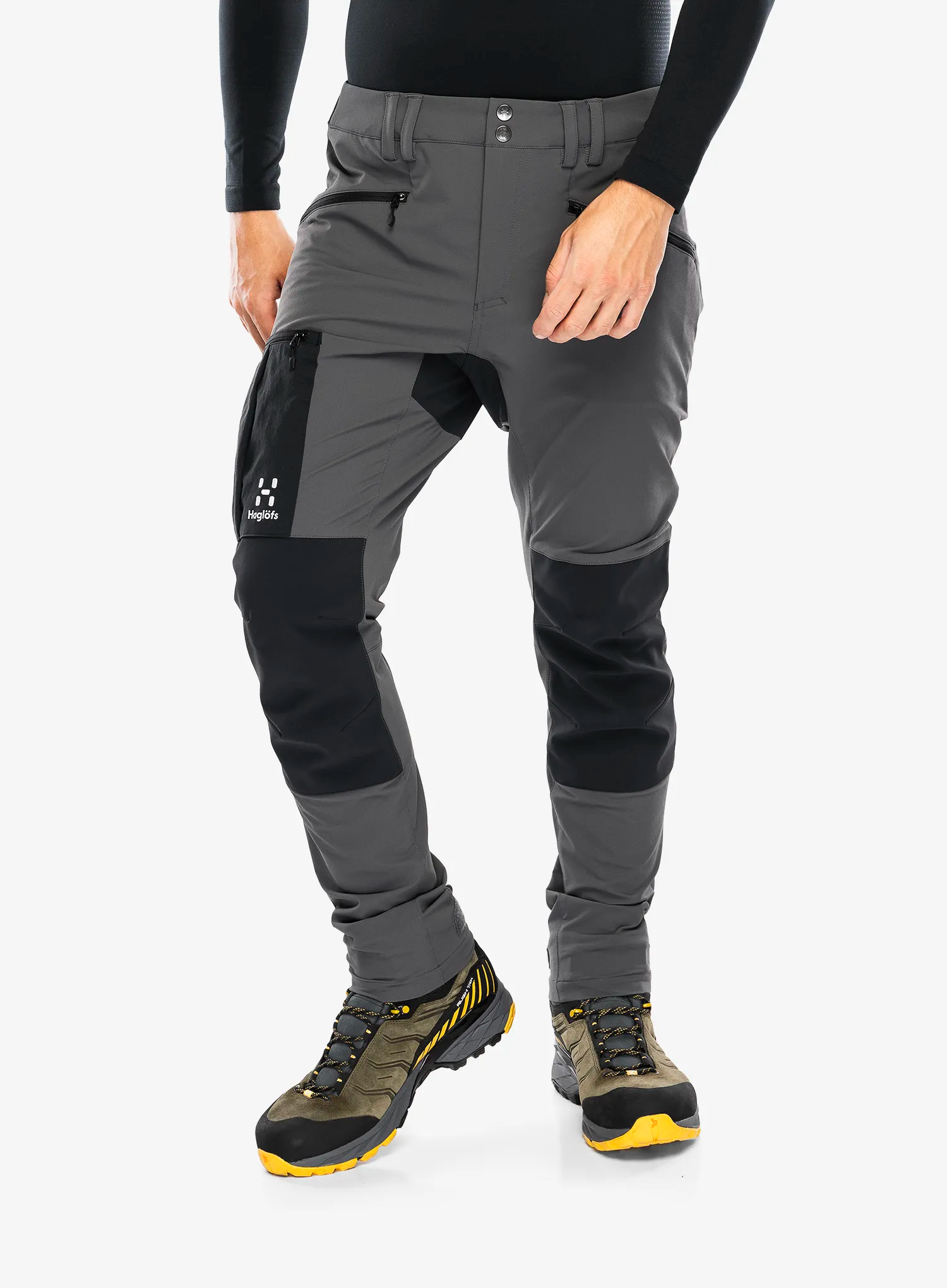 Штани трекінгові Haglofs Rugged Slim Pant - magnetite/true black