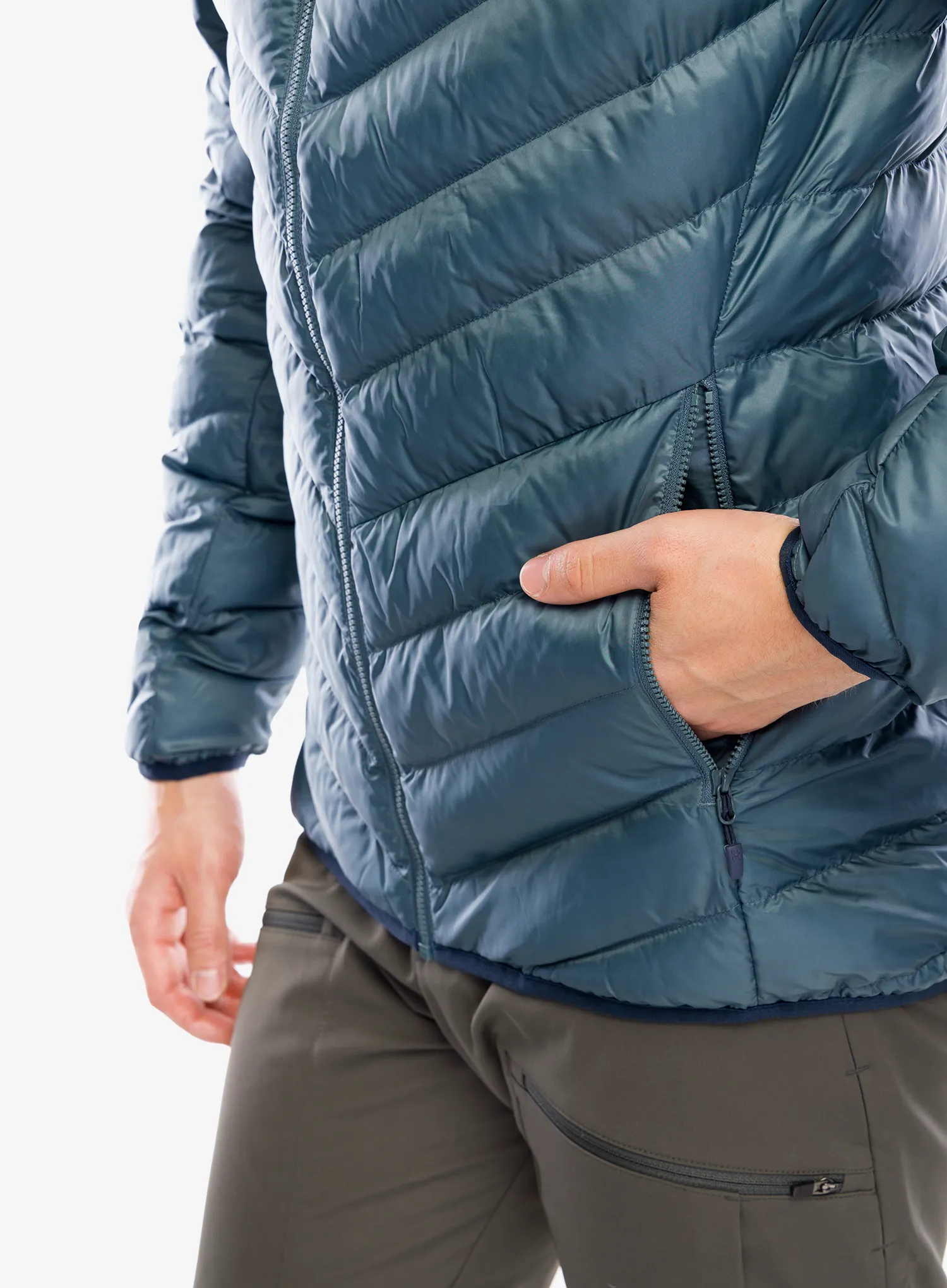 Куртка утеплена Haglofs Sarna Mimic Hood - steel blue
