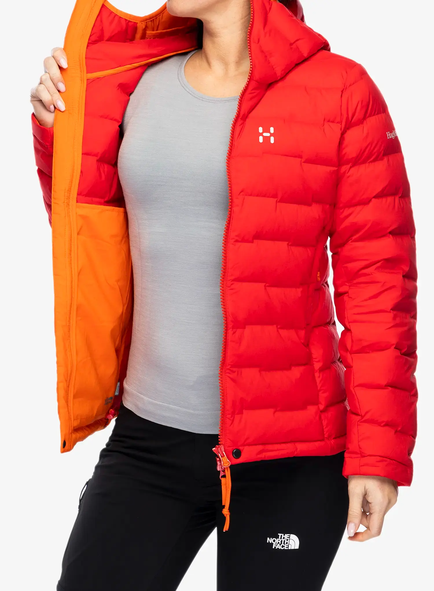 Пуховик жіноча Haglofs Spitz Down Hood - bright red
