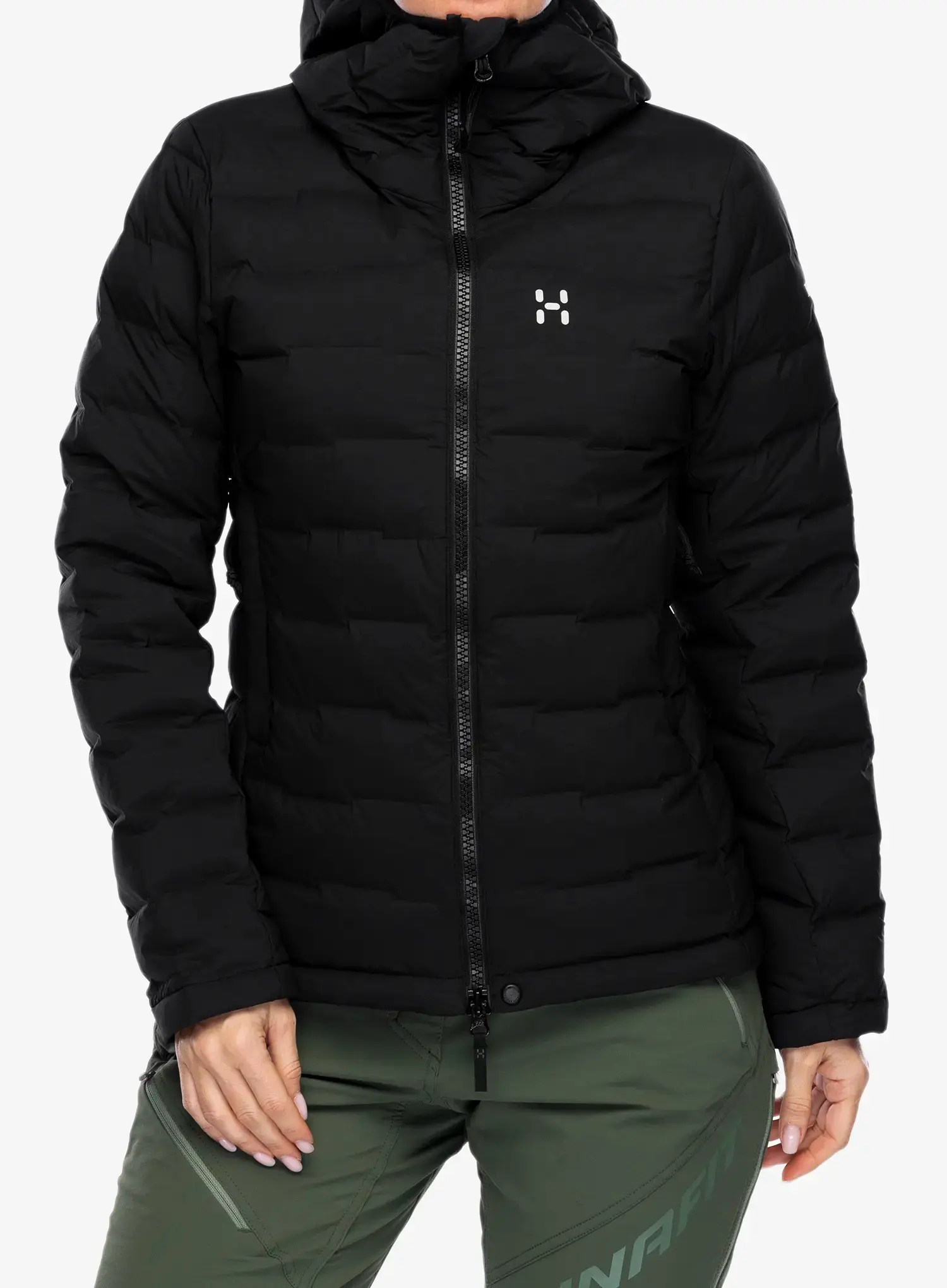 Пуховик жіноча Haglofs Spitz Down Hood - true black