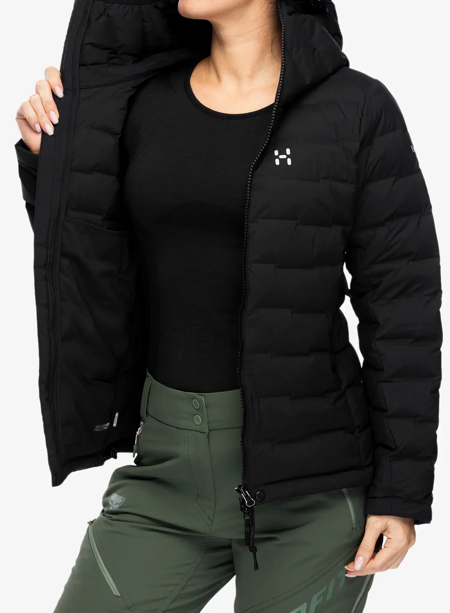 Пуховик жіноча Haglofs Spitz Down Hood - true black
