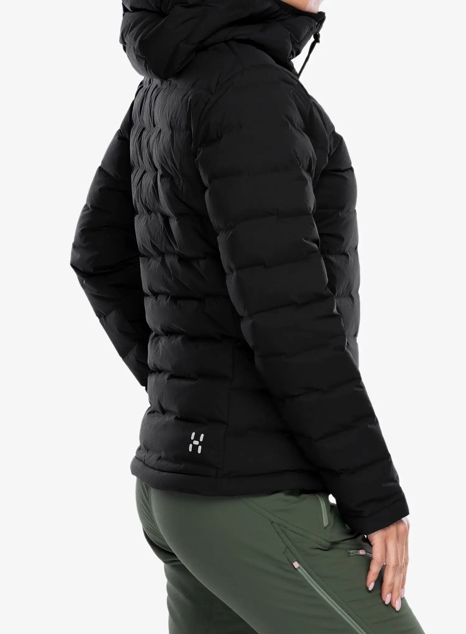 Пуховик жіноча Haglofs Spitz Down Hood - true black