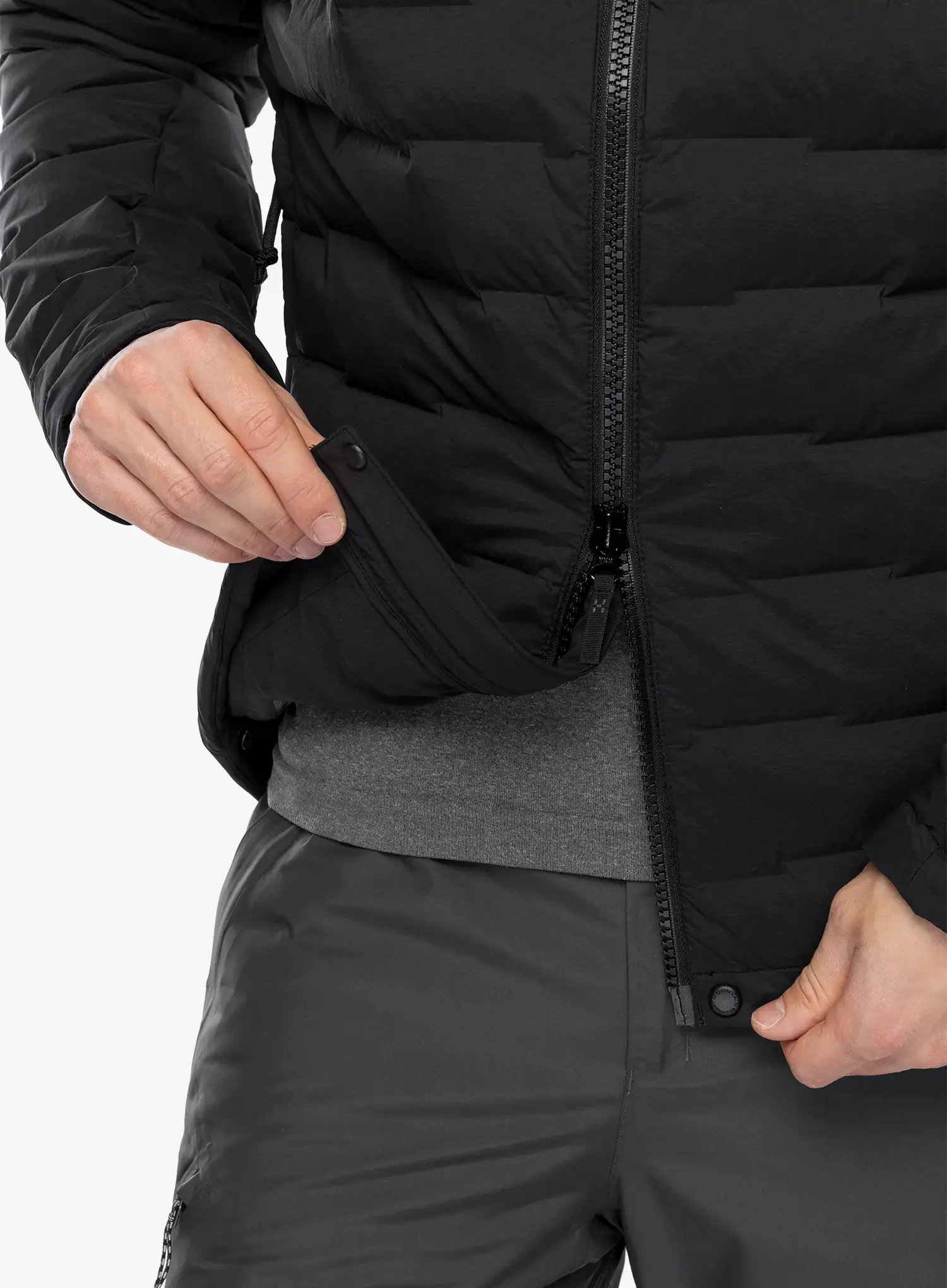 Пуховик Haglofs Spitz Down Hood - true black