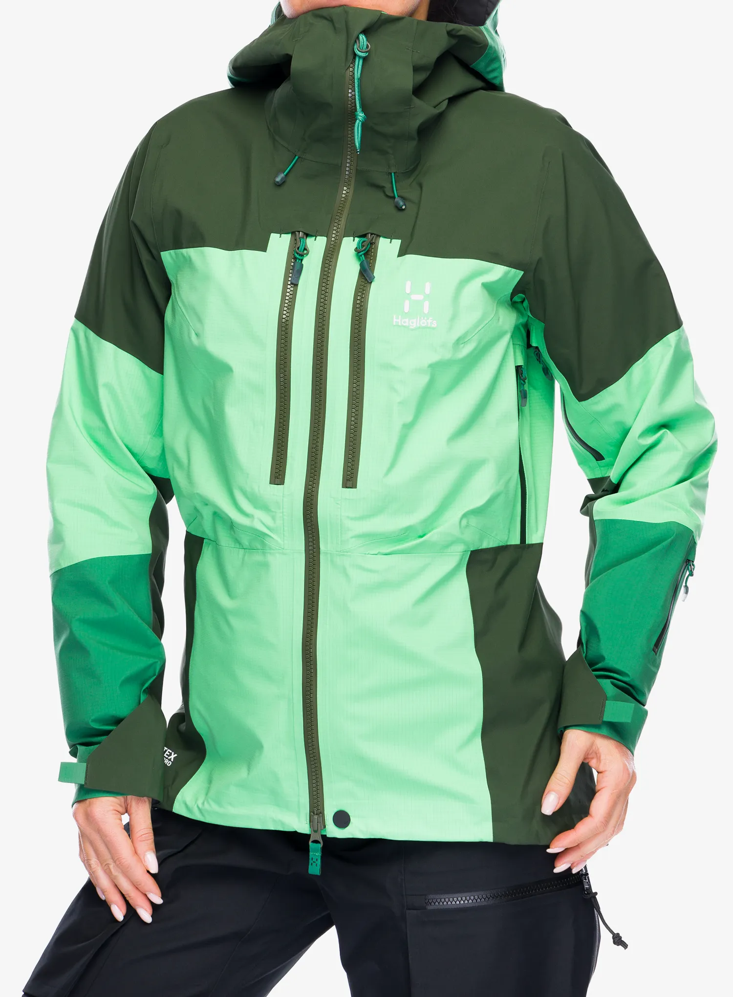 Куртка GORE-TEX Haglofs Spitz GTX PRO Jacket - mint stone/seaweed green