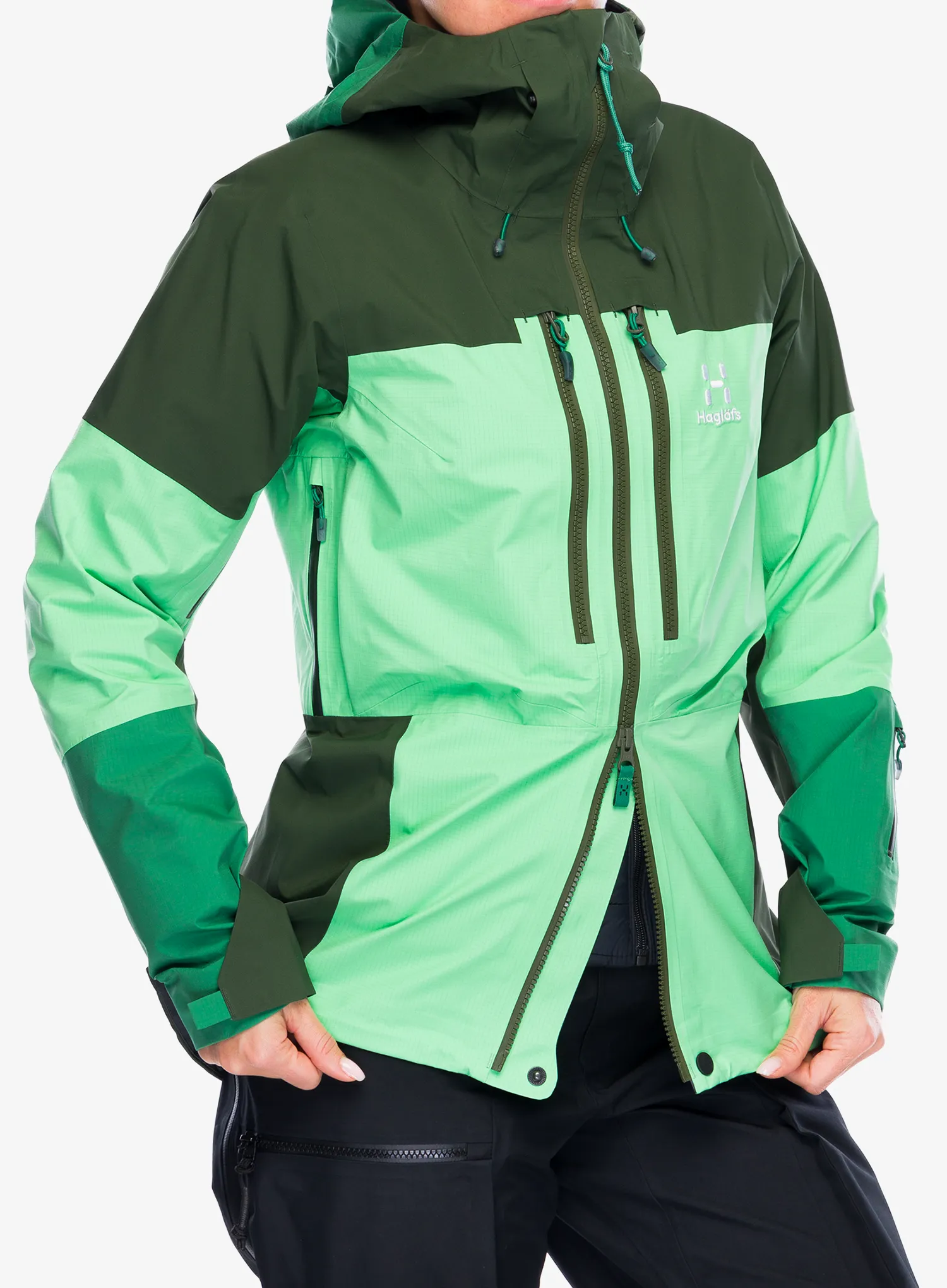 Куртка GORE-TEX Haglofs Spitz GTX PRO Jacket - mint stone/seaweed green