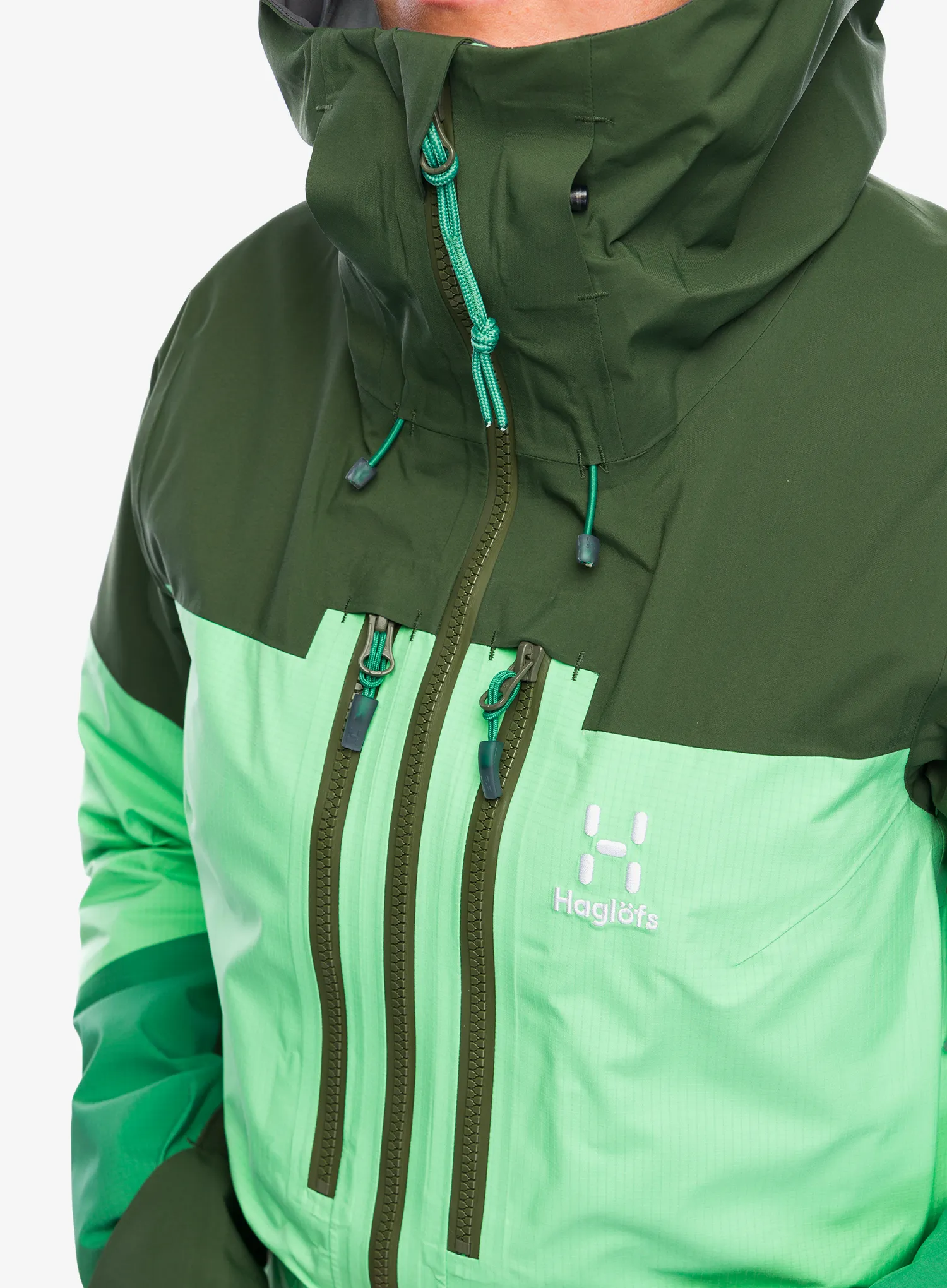 Куртка GORE-TEX Haglofs Spitz GTX PRO Jacket - mint stone/seaweed green