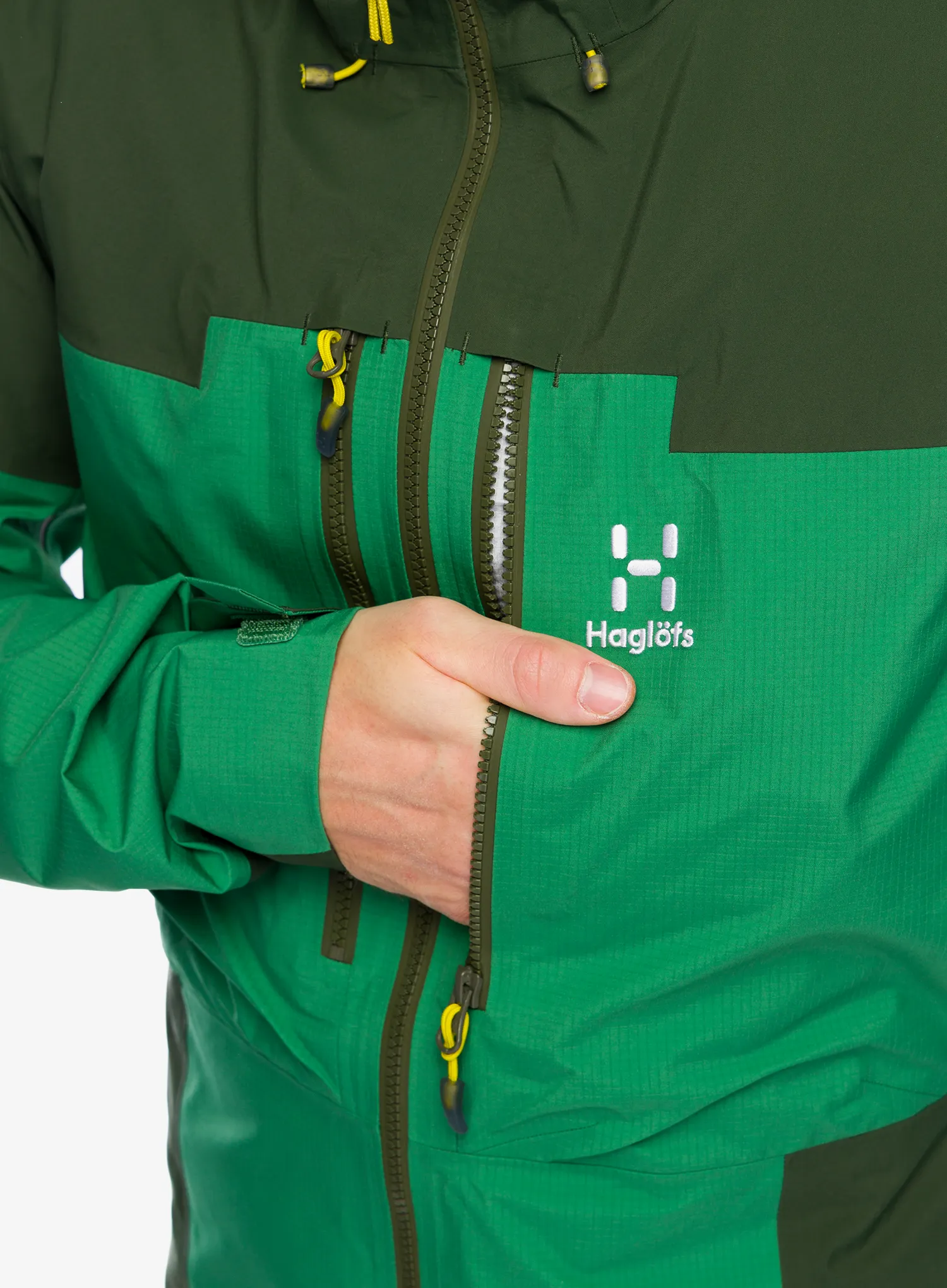 Куртка GORE-TEX Haglofs Spitz GTX Pro Jacket - seaweed green/dk jelly green