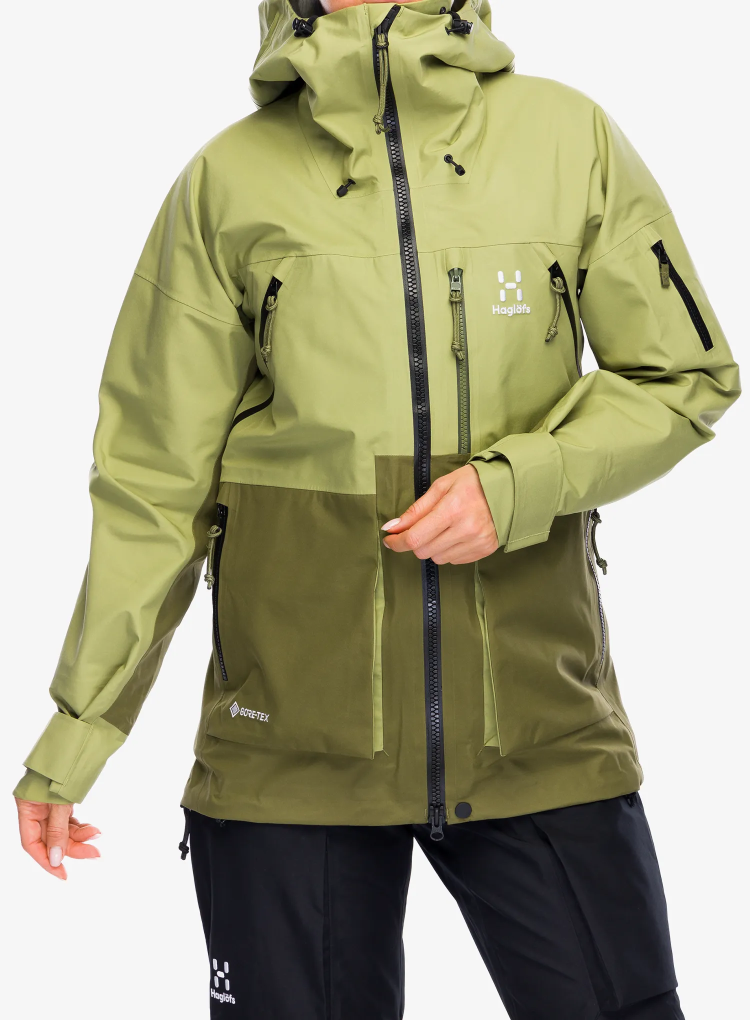 Куртка з мембраною жіноча Haglofs Vassi GTX Jacket - thyme green/olive green
