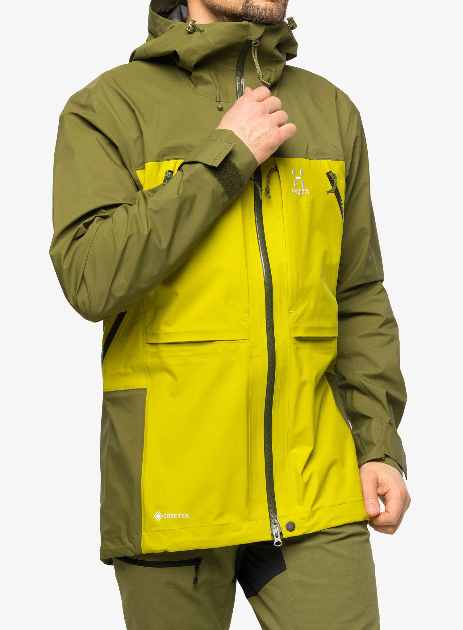 Куртка скітурингова Haglofs Vassi Touring GTX Jacket - aurora/olive green