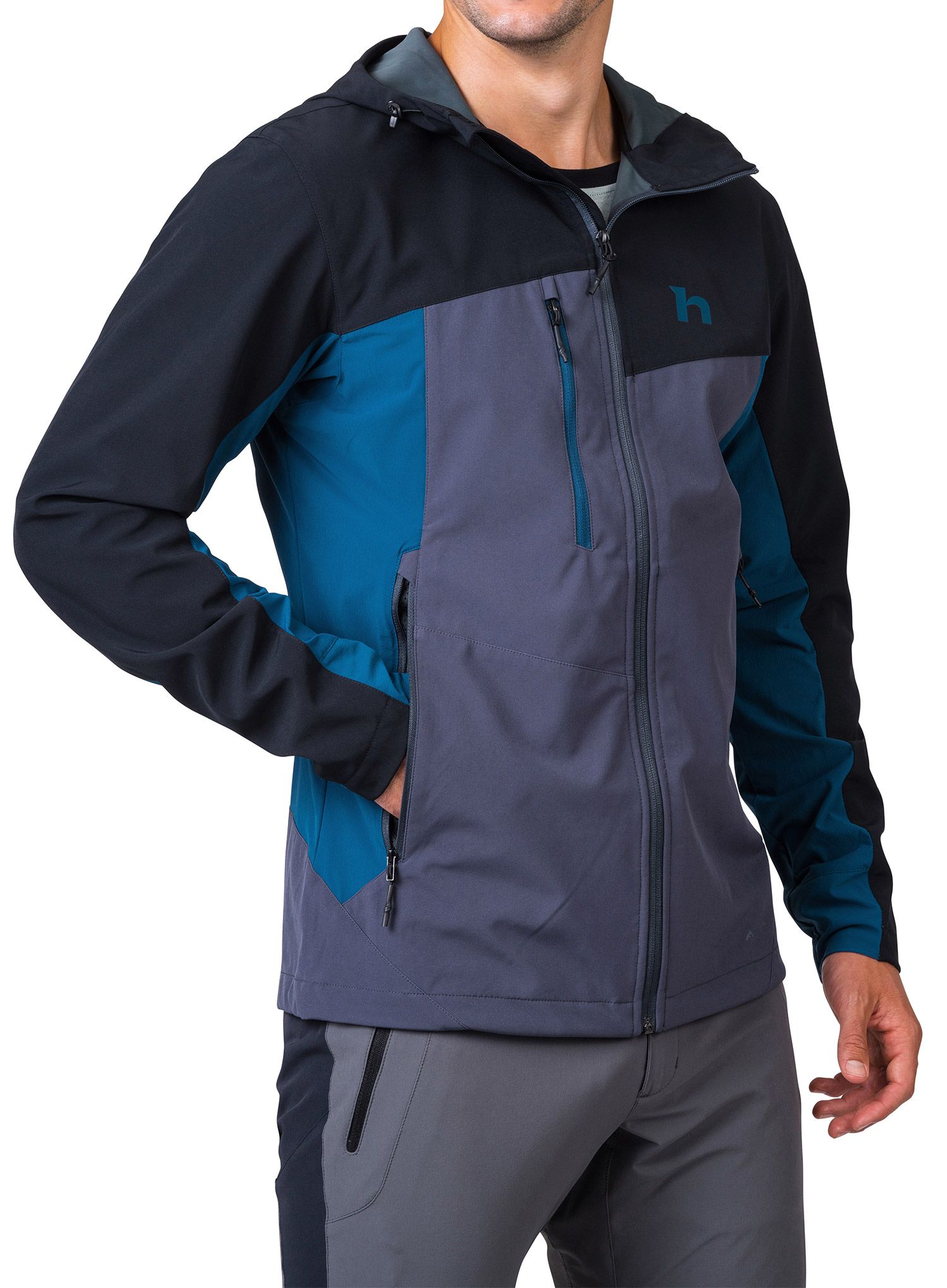 Куртка softshell Hannah Carsten II - anthracite/sailor blue
