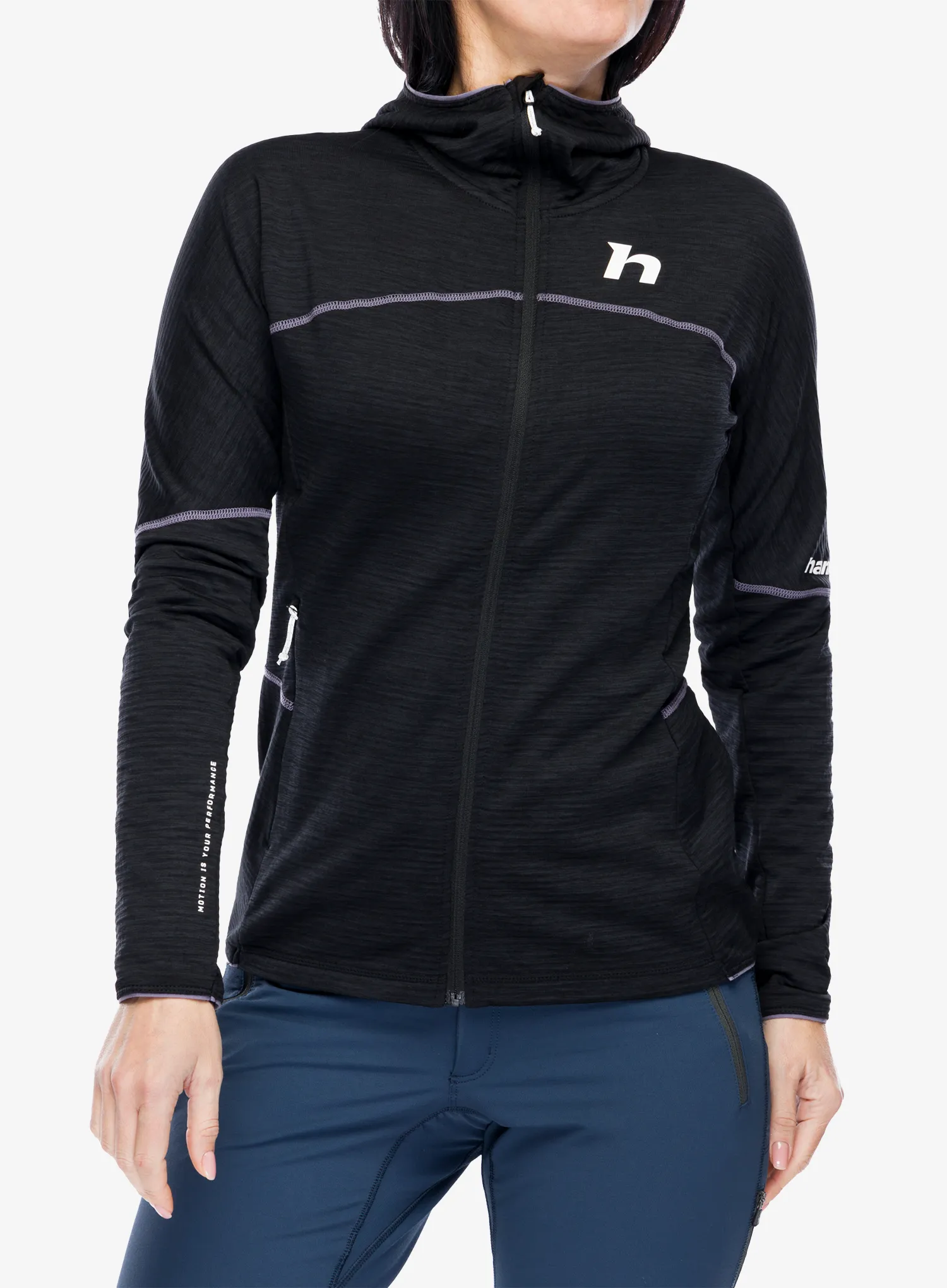 Кофта з каптуром жіноча Hannah Meda Hoody - anthracite mel