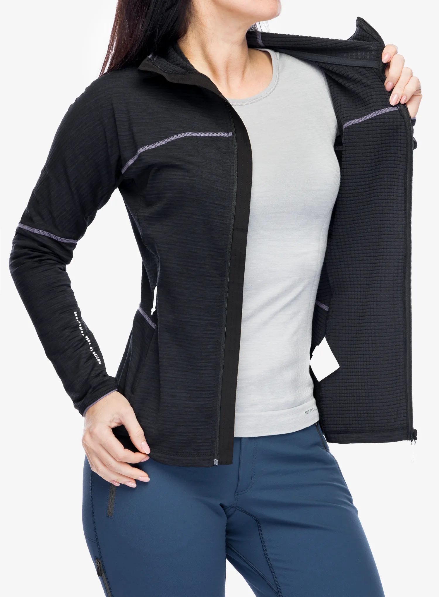 Кофта з каптуром жіноча Hannah Meda Hoody - anthracite mel