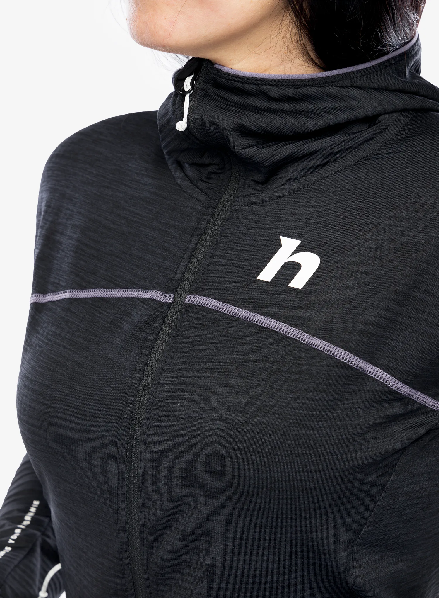 Кофта з каптуром жіноча Hannah Meda Hoody - anthracite mel