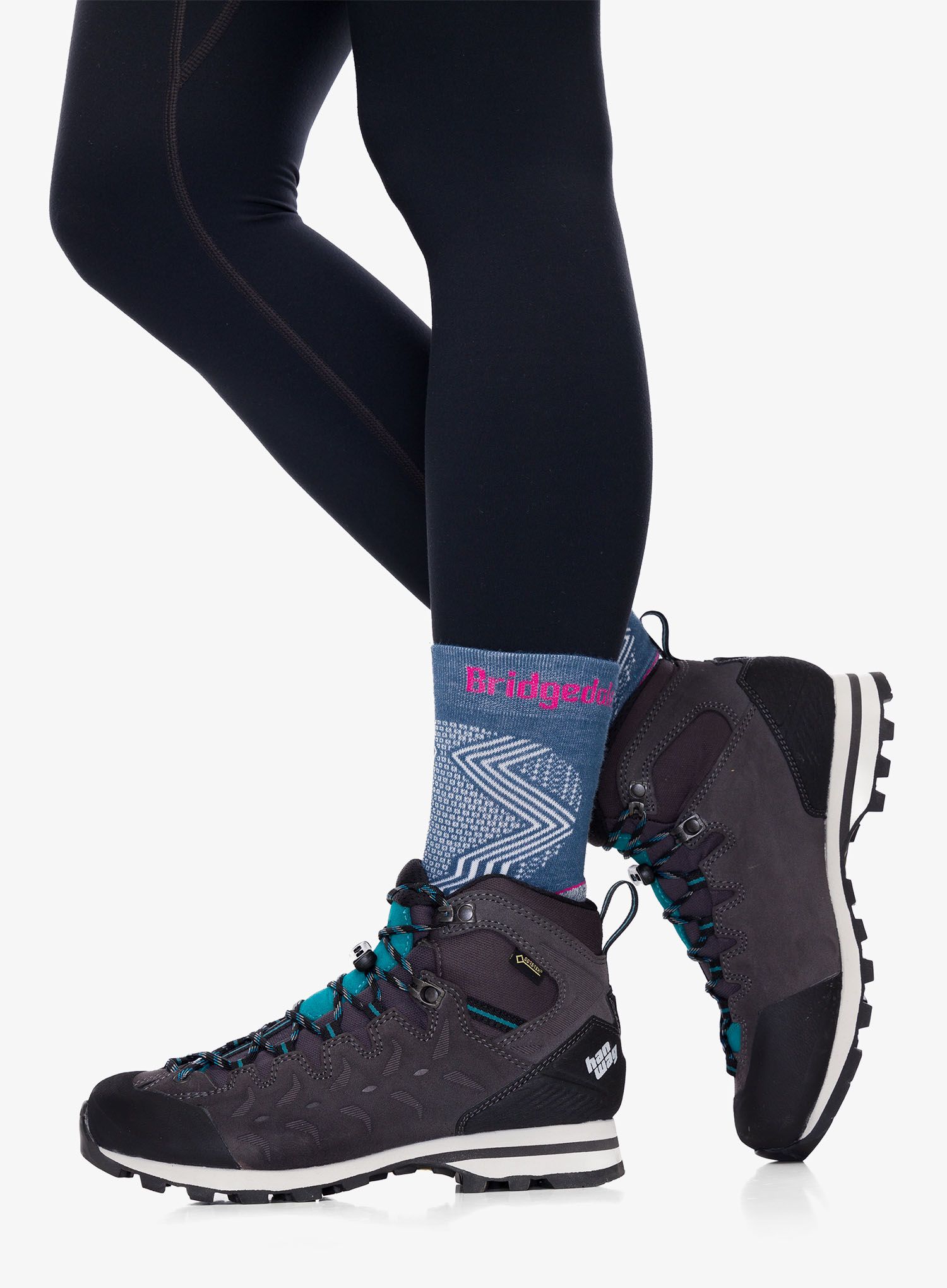 Черевики жіночі Hanwag Makra Light GTX - asphalt/bluegreen
