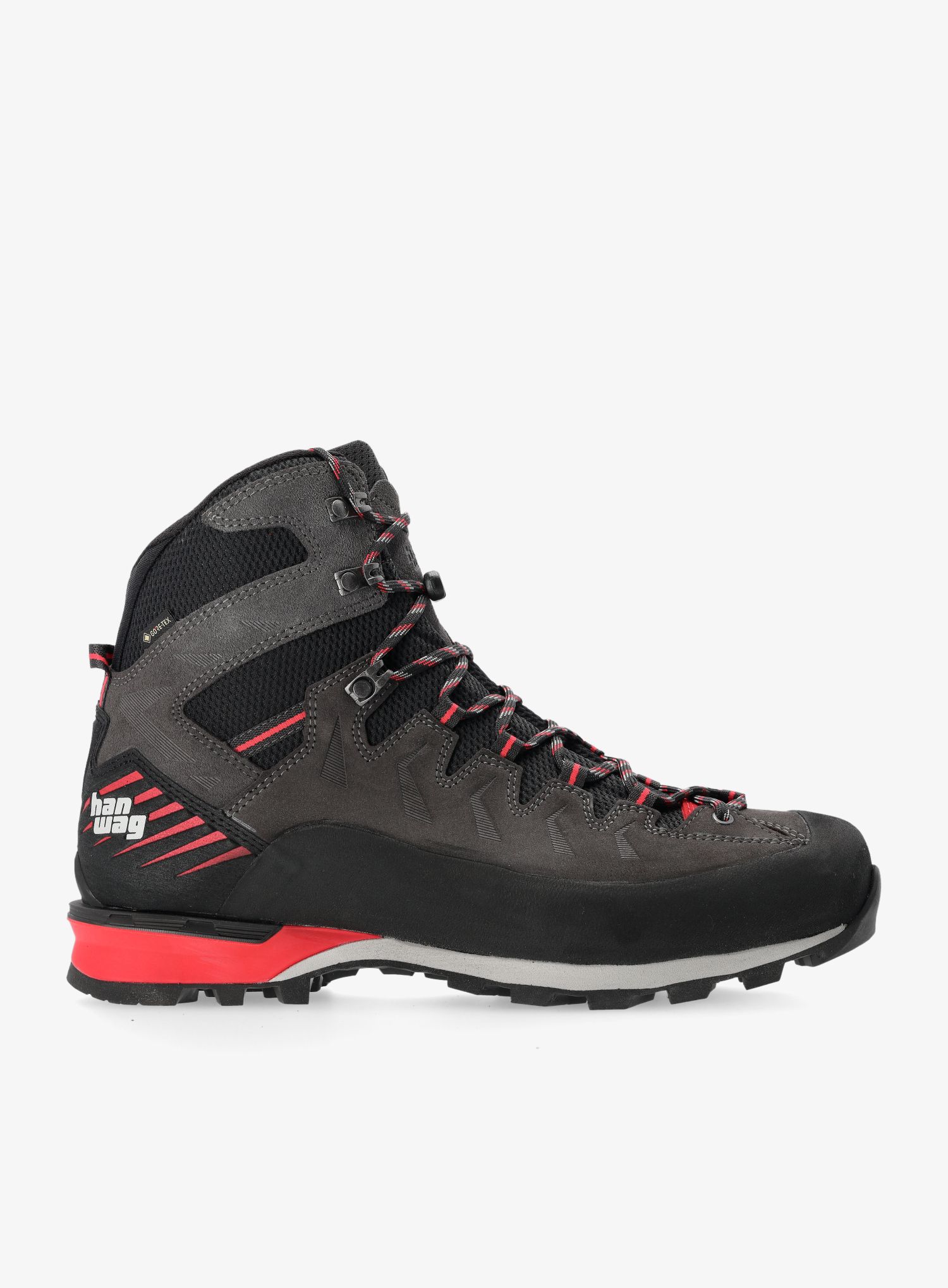 Черевики для напівавтоматичних кішок Hanwag Makra Pro GTX - asphalt/red