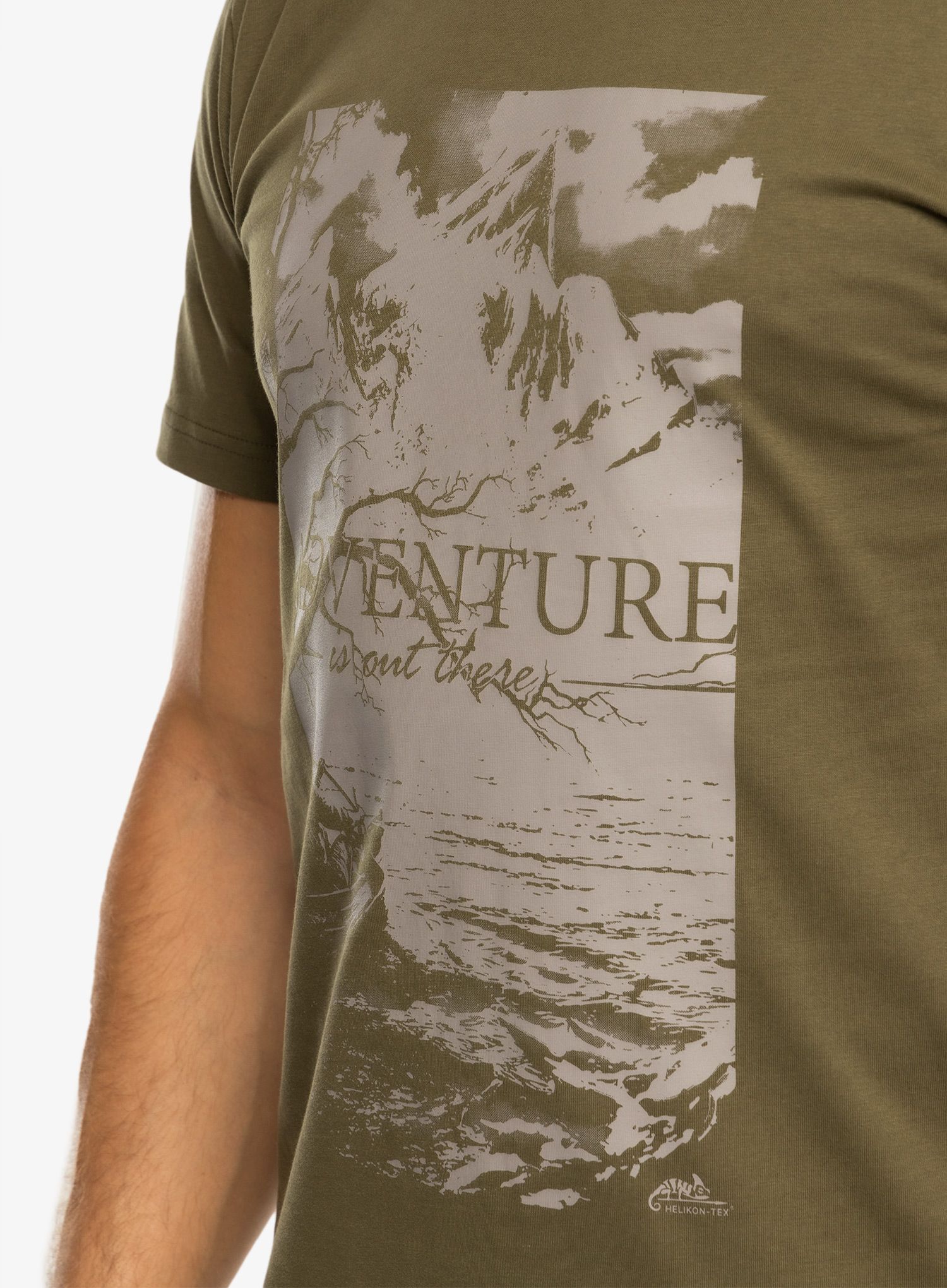 Футболка бавовняна Helikon-Tex Adventure Is Out There - olive green