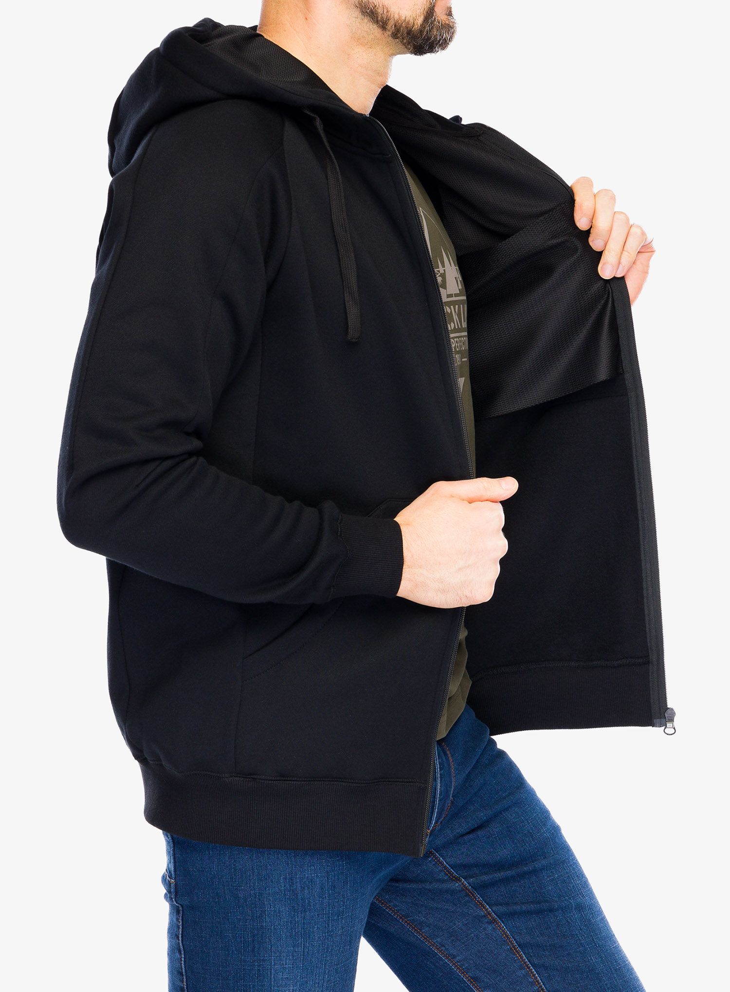 Кофта тактична Helikon-Tex Urban Tactical Hoodie Lite Full Zip - black