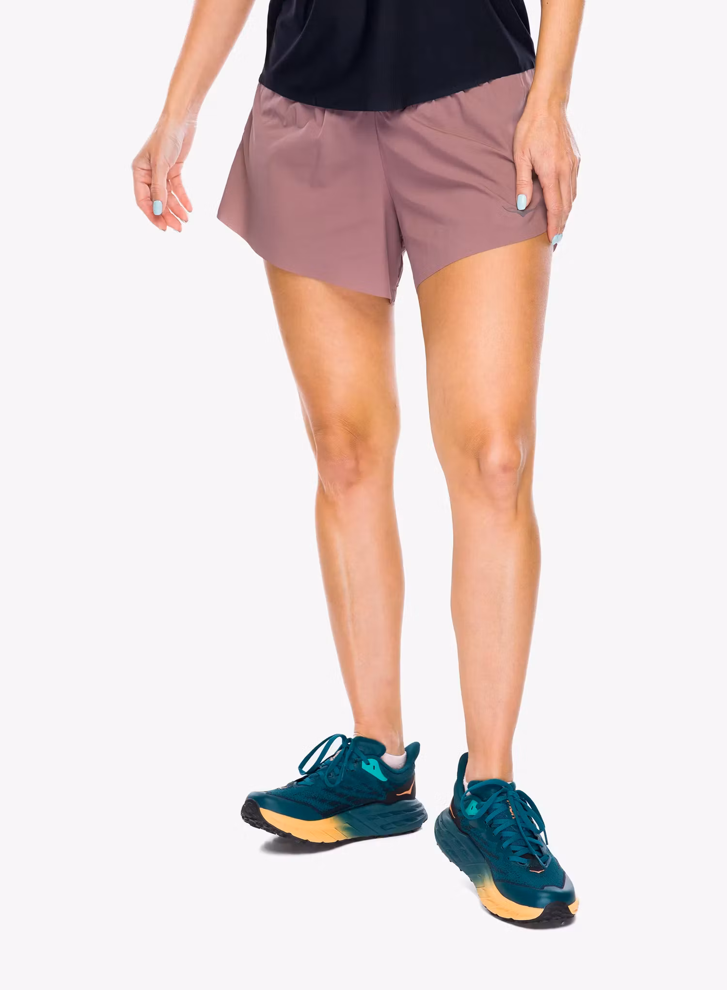 Шорти для бігу жіночі Hoka Glide 4 Short - smokey quartz