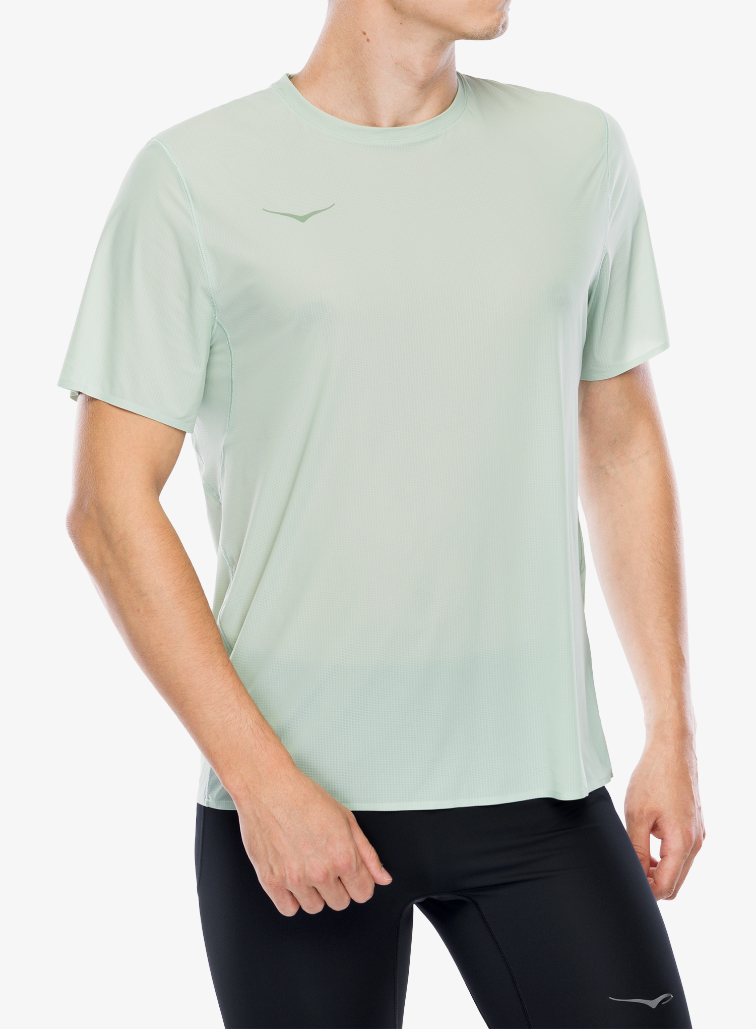 Футболка для бігу Hoka Performance Run Short Sleeve - aloe vera