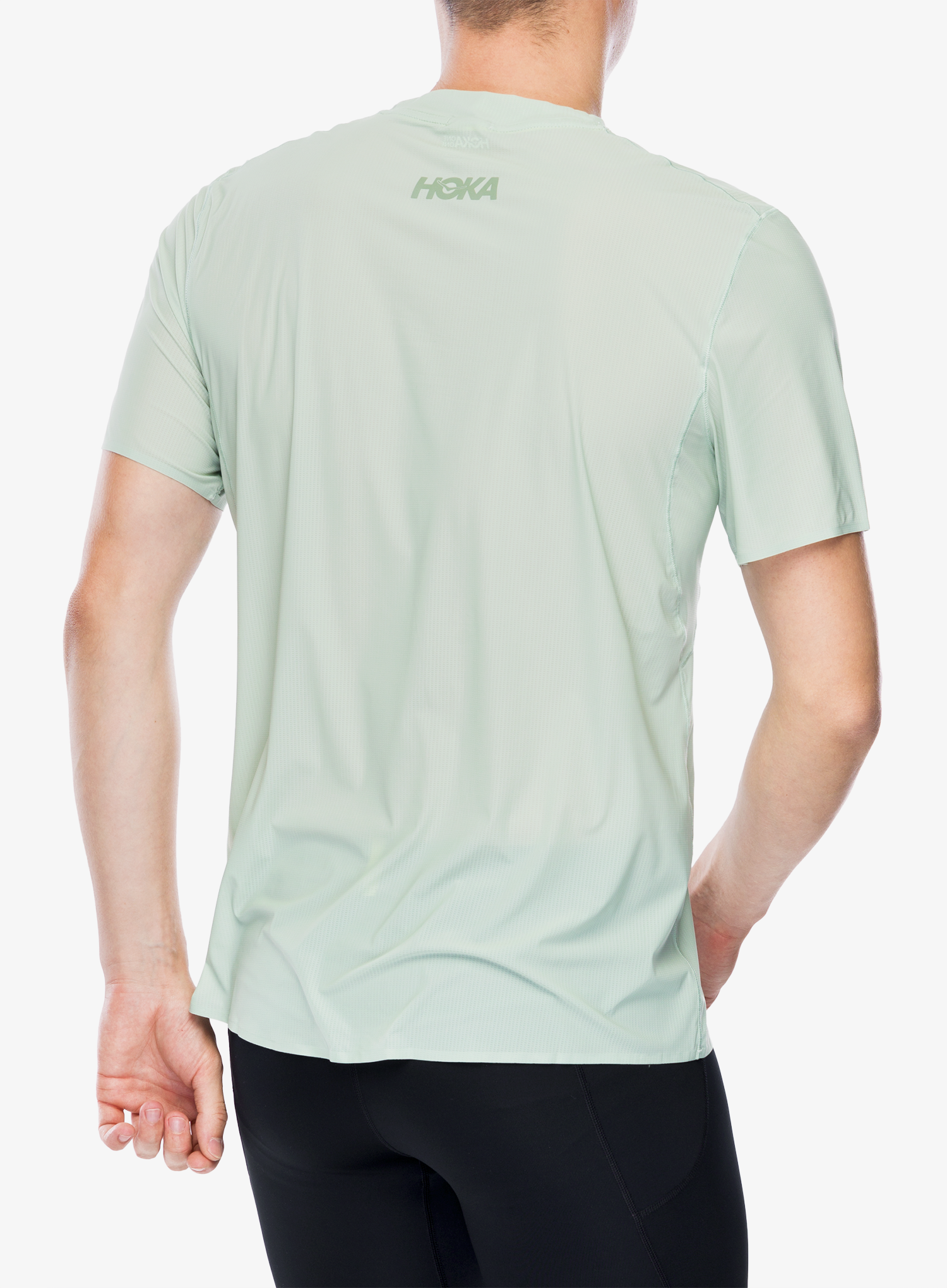 Футболка для бігу Hoka Performance Run Short Sleeve - aloe vera