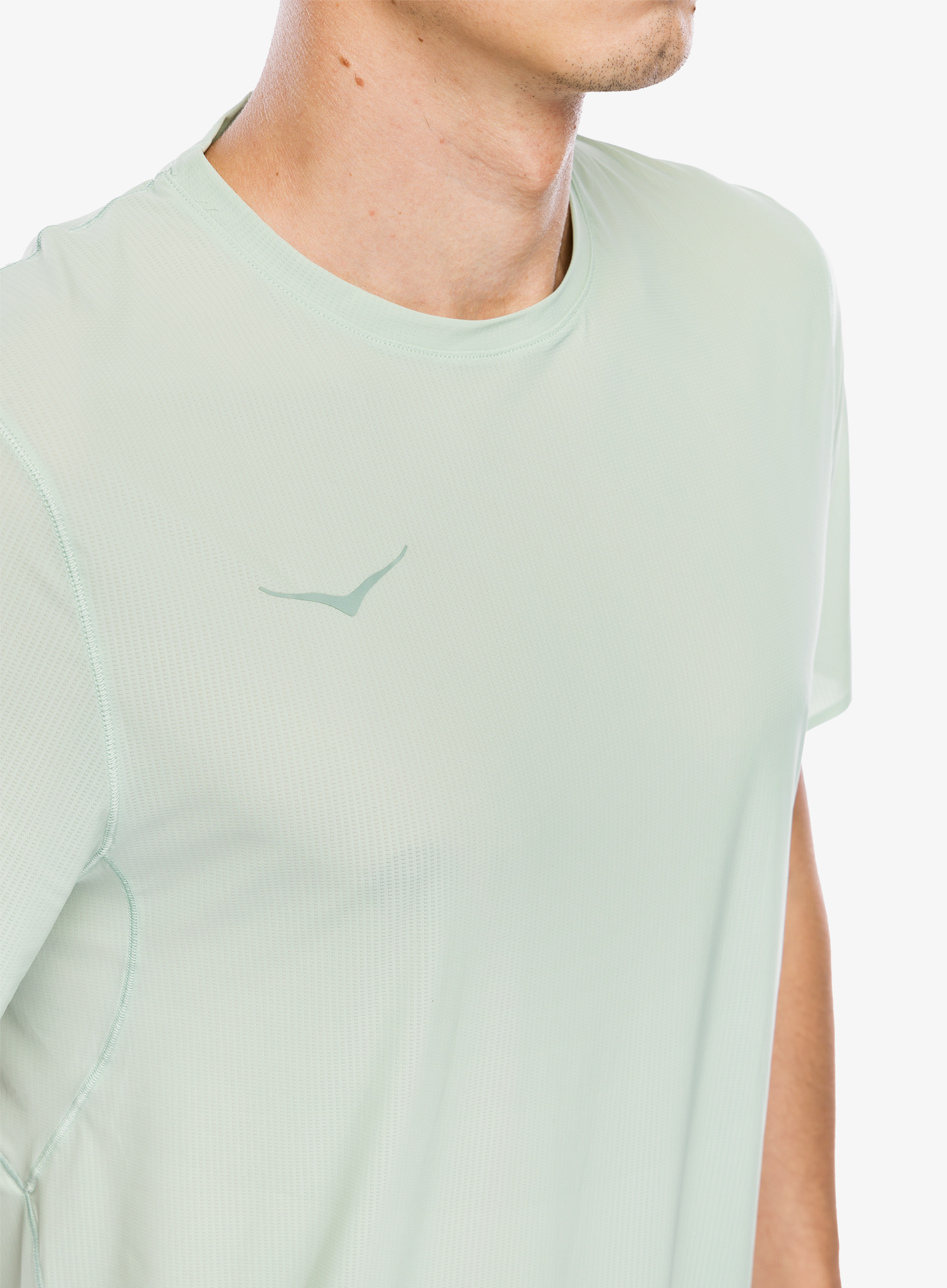Футболка для бігу Hoka Performance Run Short Sleeve - aloe vera