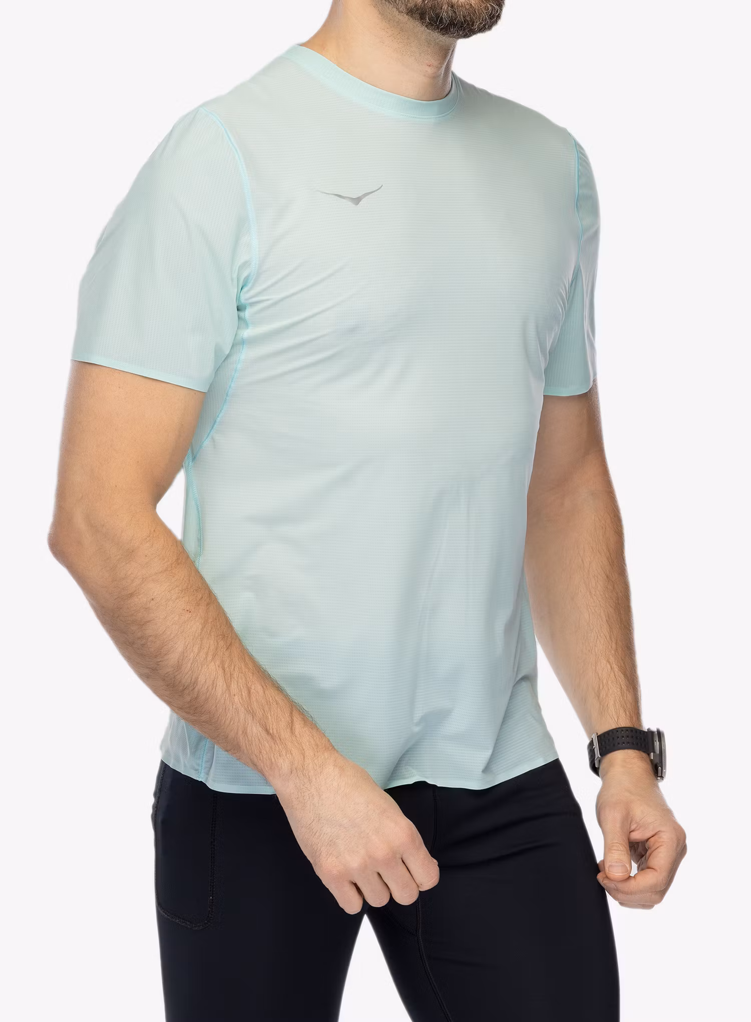 Футболка для бігу Hoka Performance Run Short Sleeve - cloudless