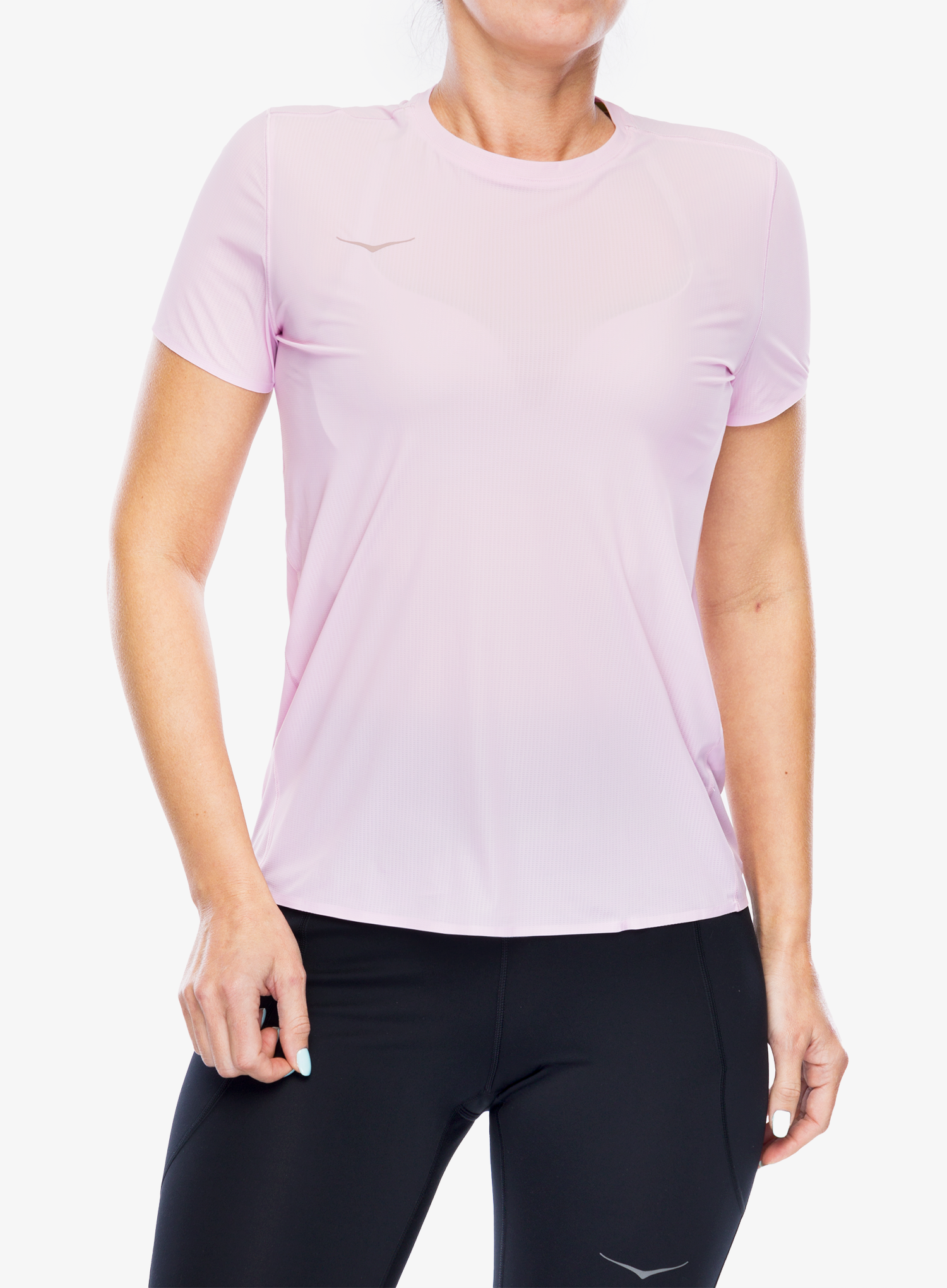 Футболка для бігу жіноча Hoka Performance Run Short Sleeve - pink twilight