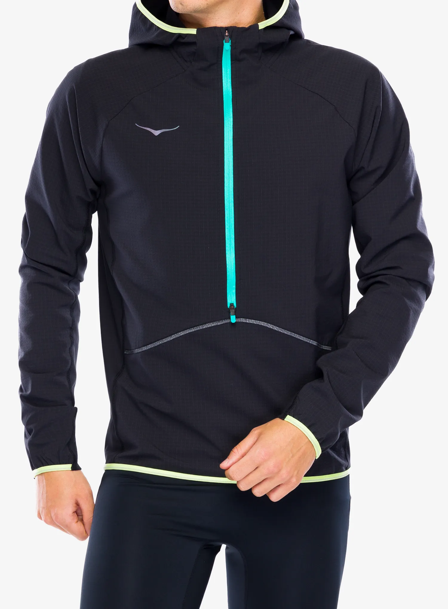 Куртка для бігу Hoka SkyGlow Half-Zip - black | 8a.ua