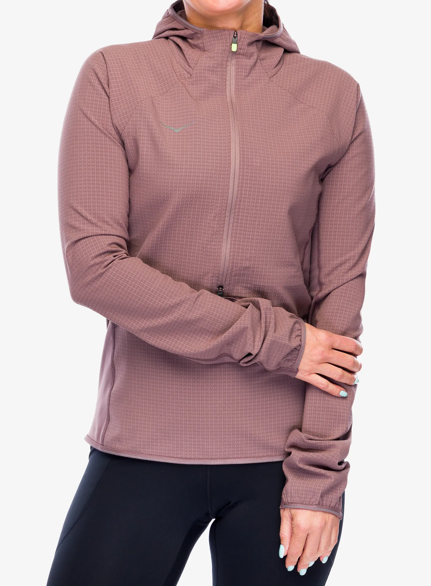 Куртка для бігу жіноча Hoka SkyGlow Half-Zip - smokey quartz