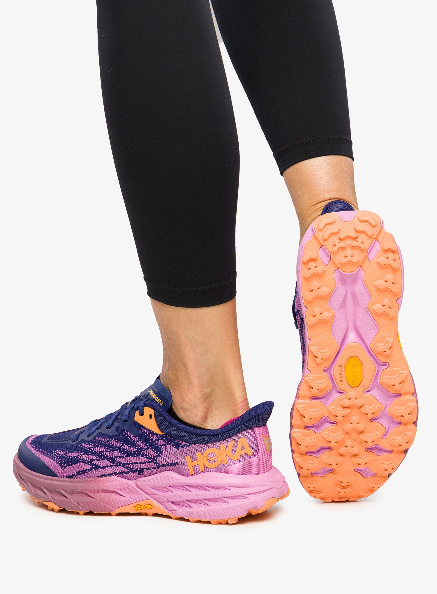 Черевики для трейлу жіночі Hoka Speedgoat 5  - bellwether blue/cyclamen