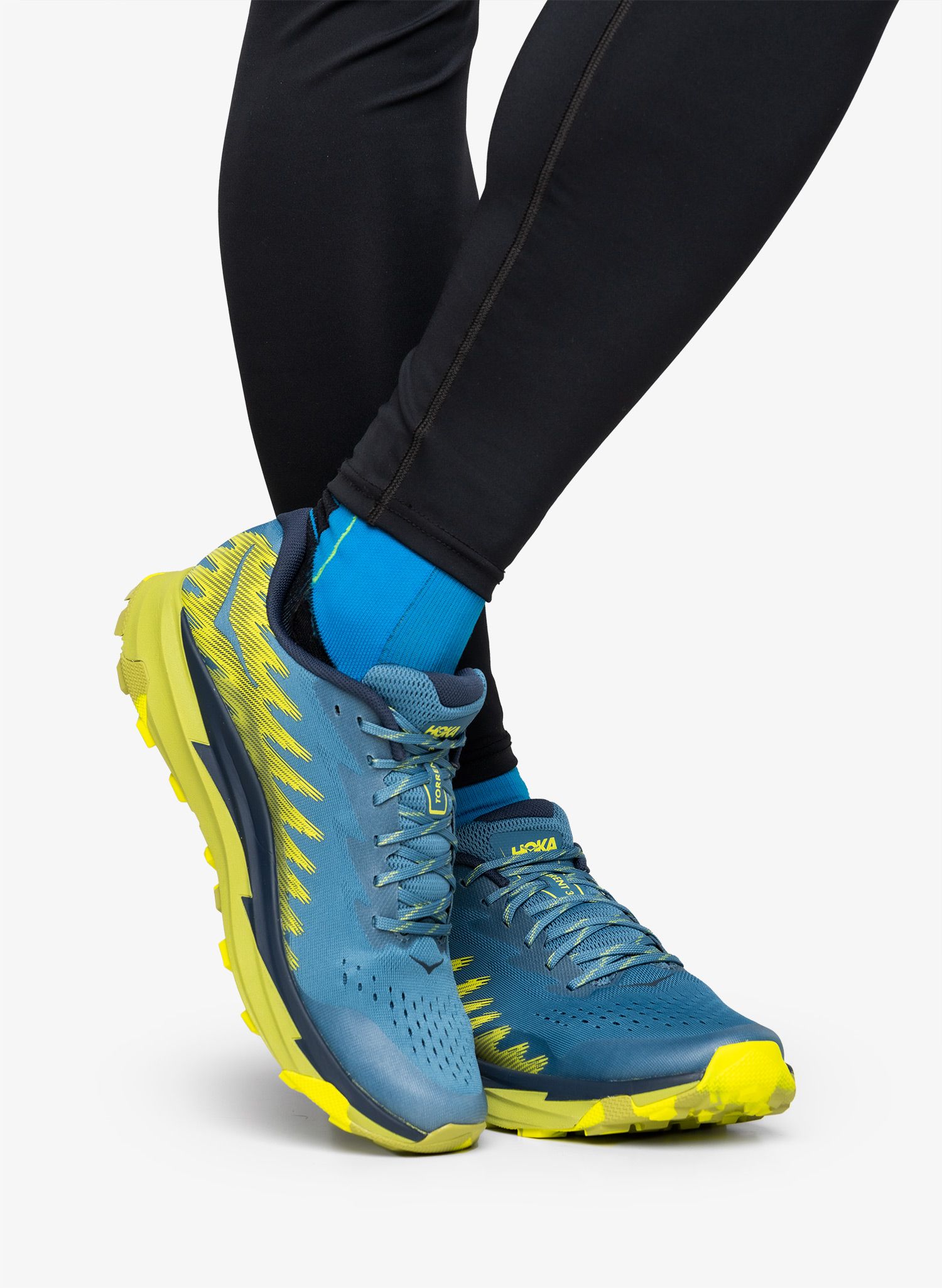 Черевики для трейлу Hoka Torrent 3 - bluesteel/dark citron