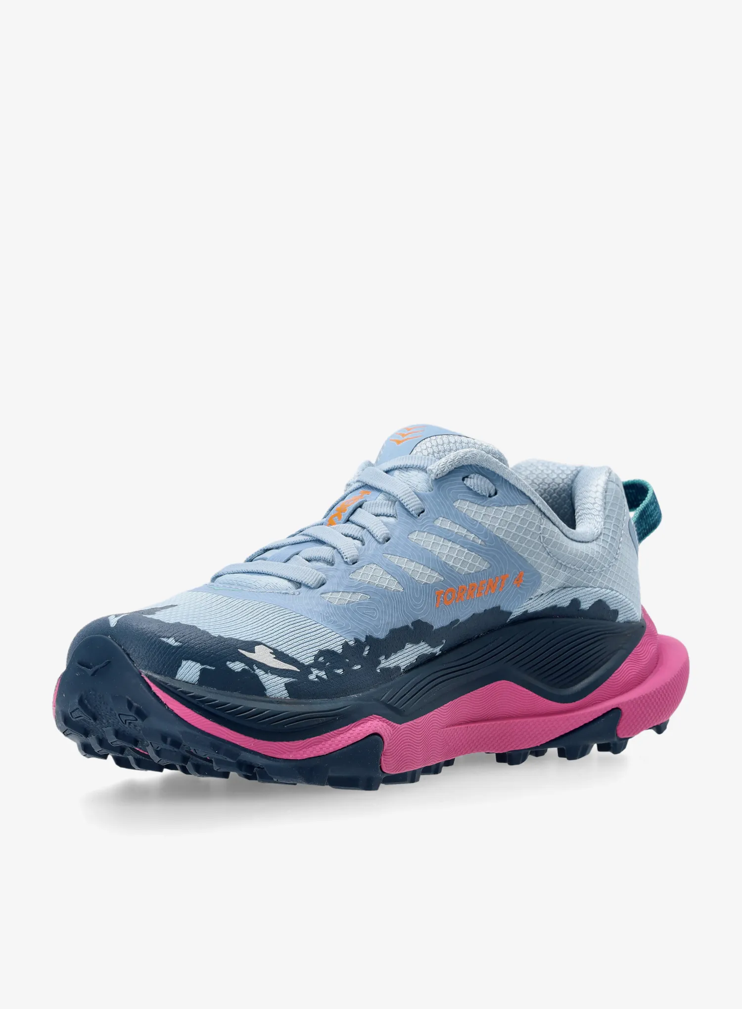 Черевики для трейлу жіночі Hoka Torrent 4 - drizzle/fuchsia