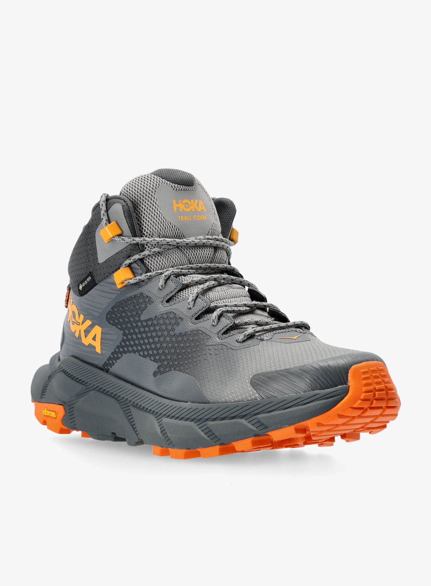 Черевики туристичні Hoka Trail Code GTX - castleroc/persimmon orange