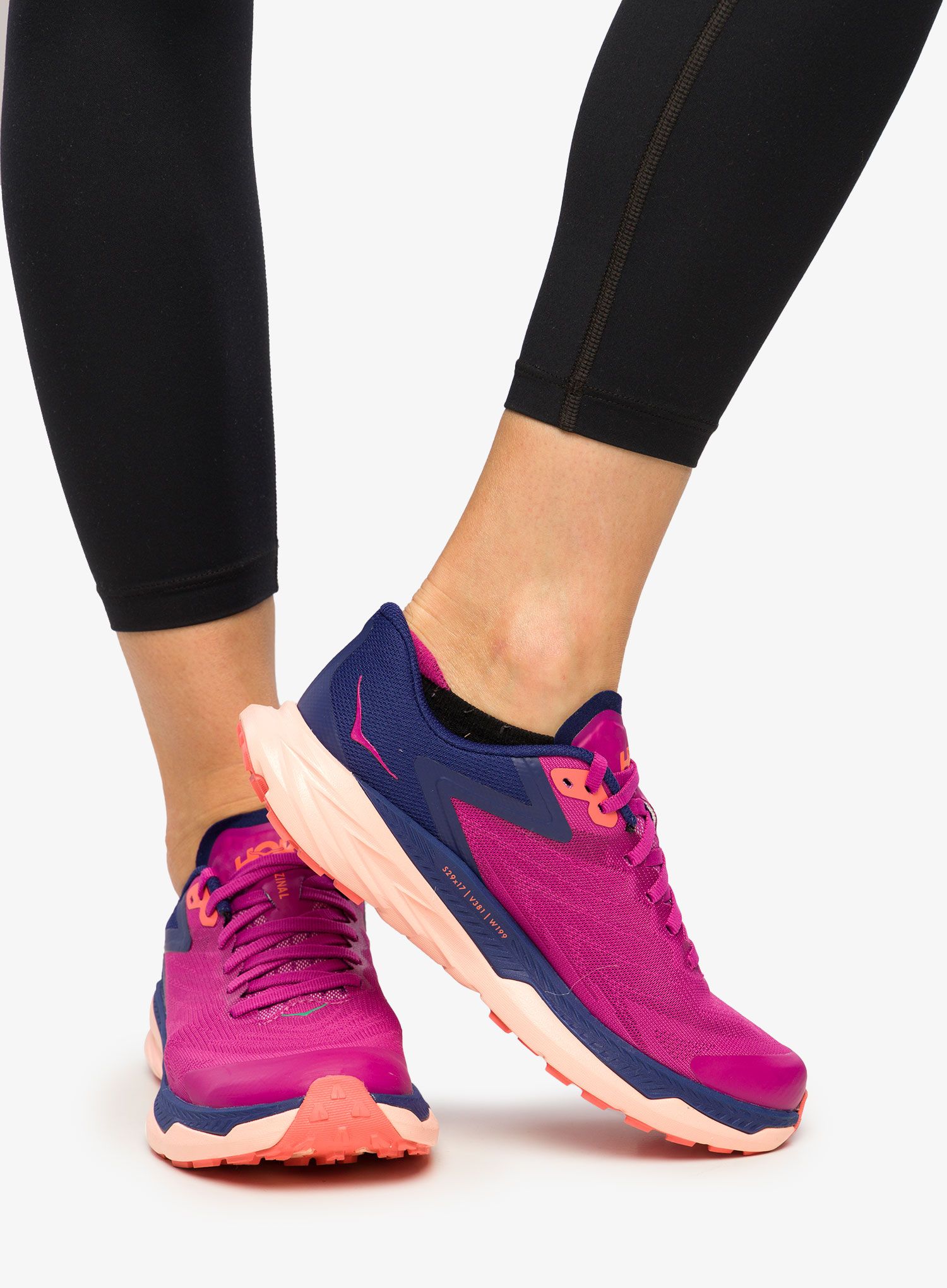 Черевики для трейлу жіночі Hoka Zinal - fest fuchsia/bellwether blu