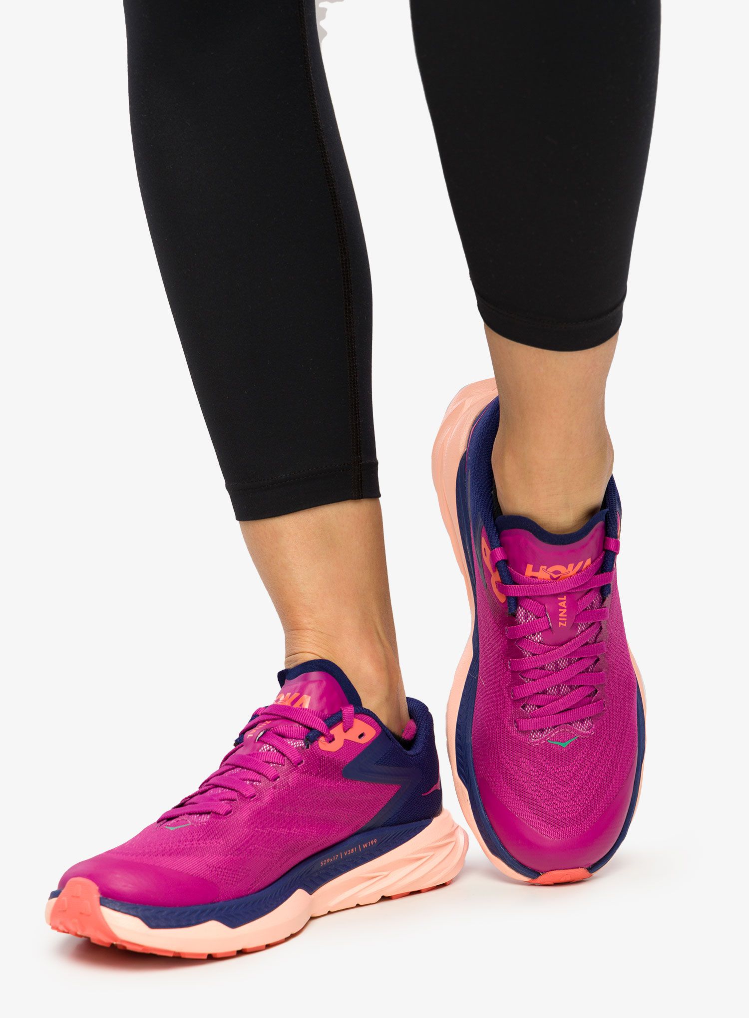 Черевики для трейлу жіночі Hoka Zinal - fest fuchsia/bellwether blu