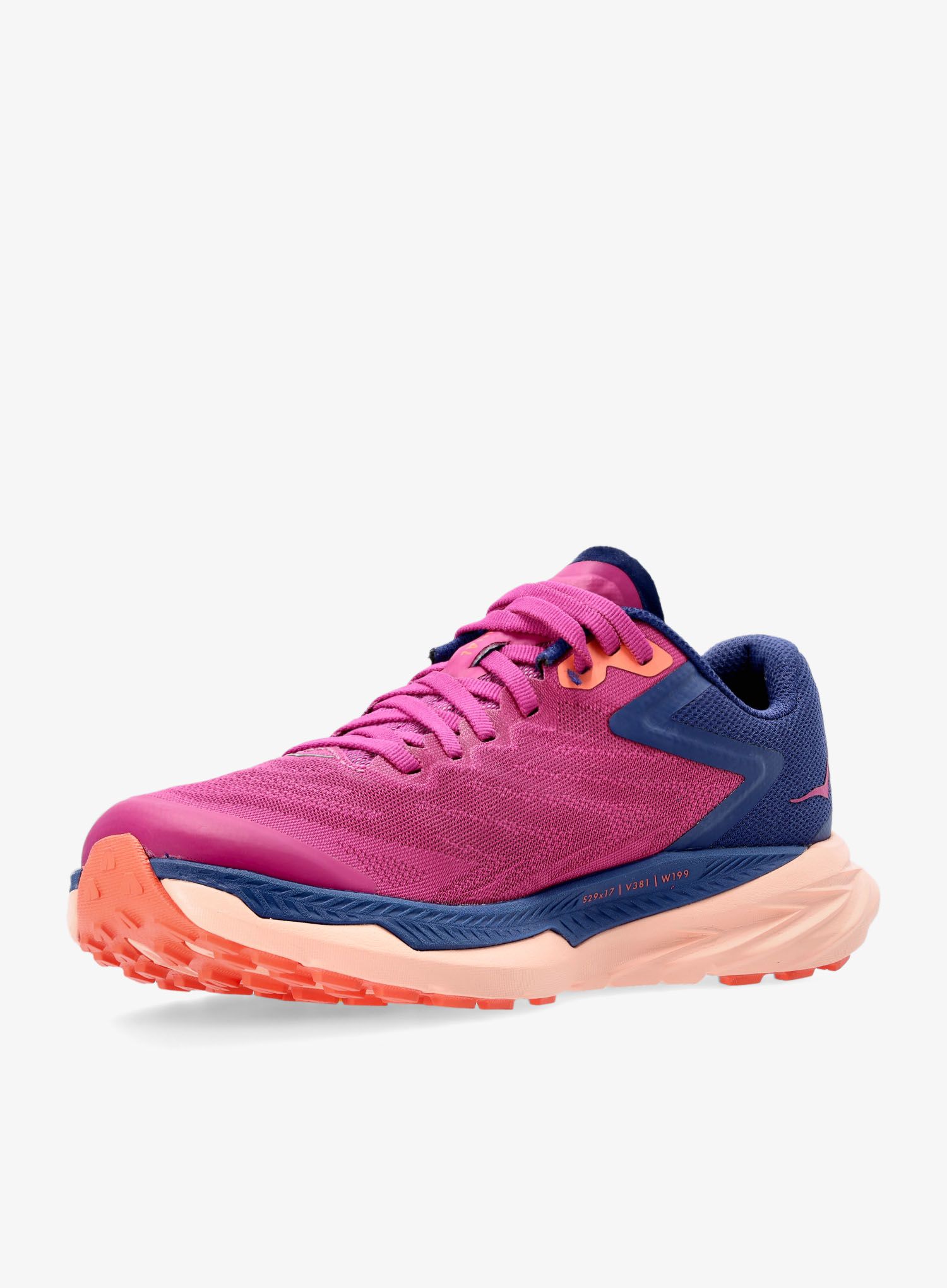 Черевики для трейлу жіночі Hoka Zinal - fest fuchsia/bellwether blu